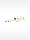 Set De Pendientes Con Conchas Y Piedras