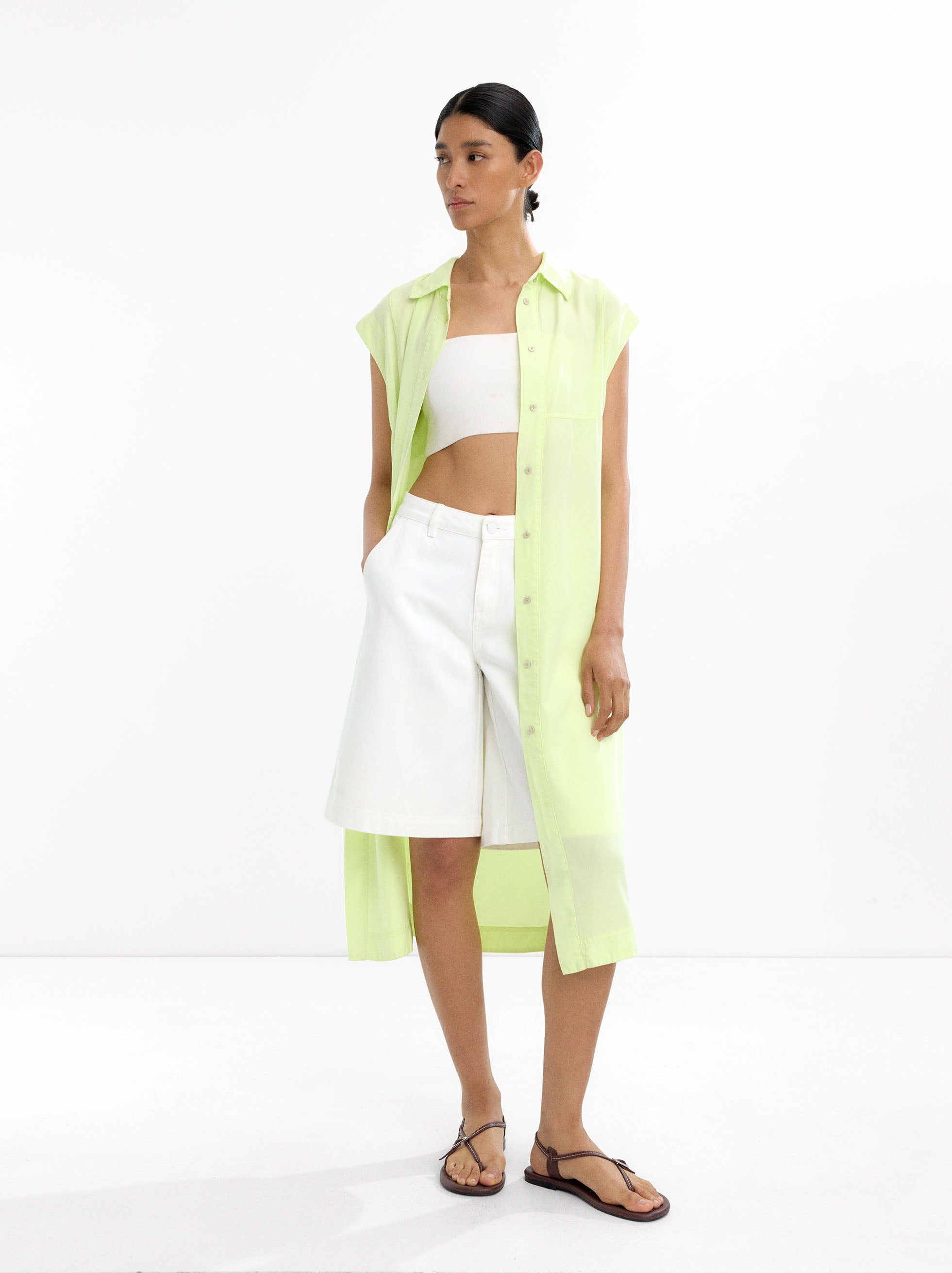 Vestido Camisero Midi 100% Lyocell