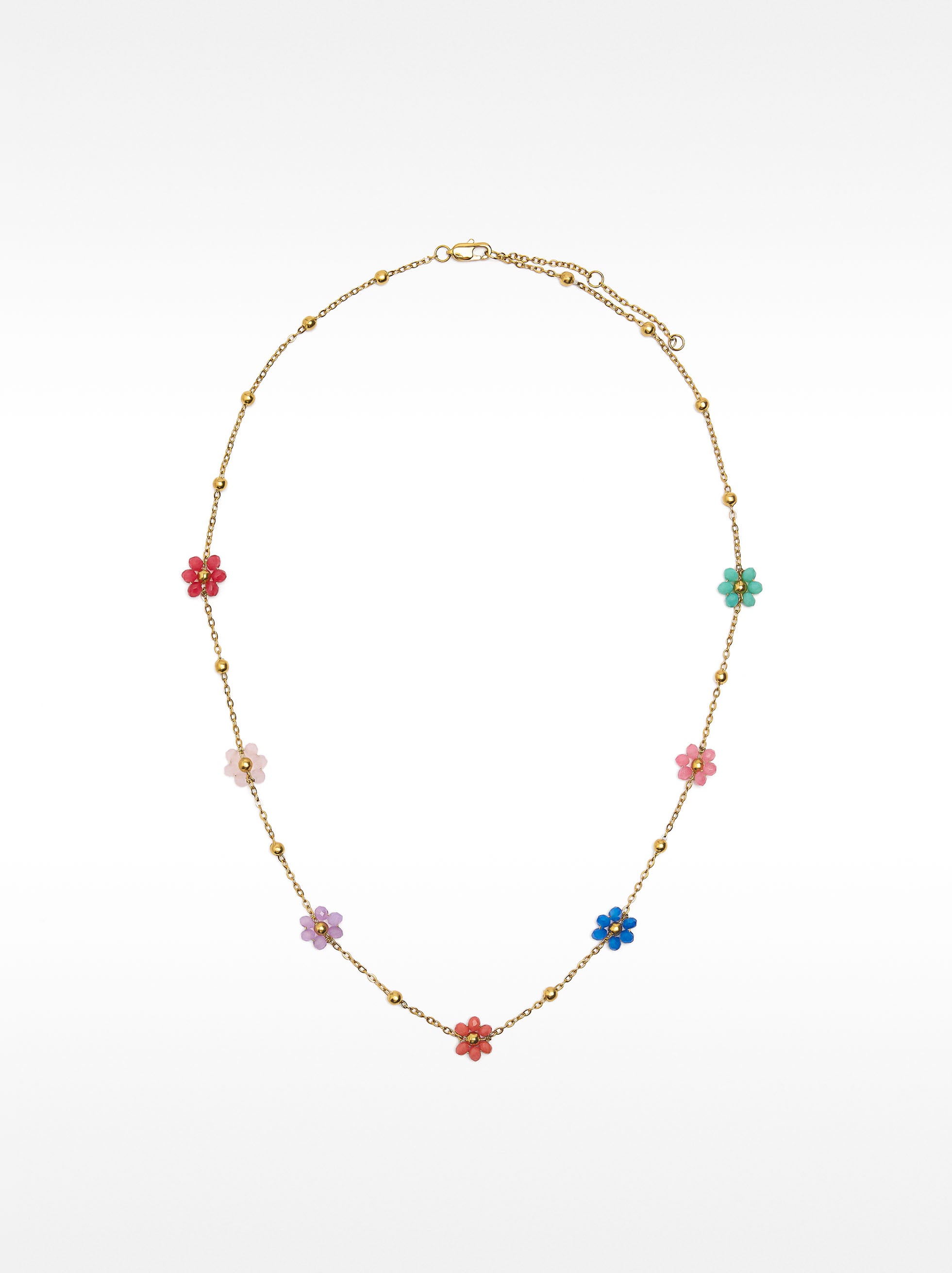 Set De Collar Y Pendientes Multicolor - Acero Inoxidable