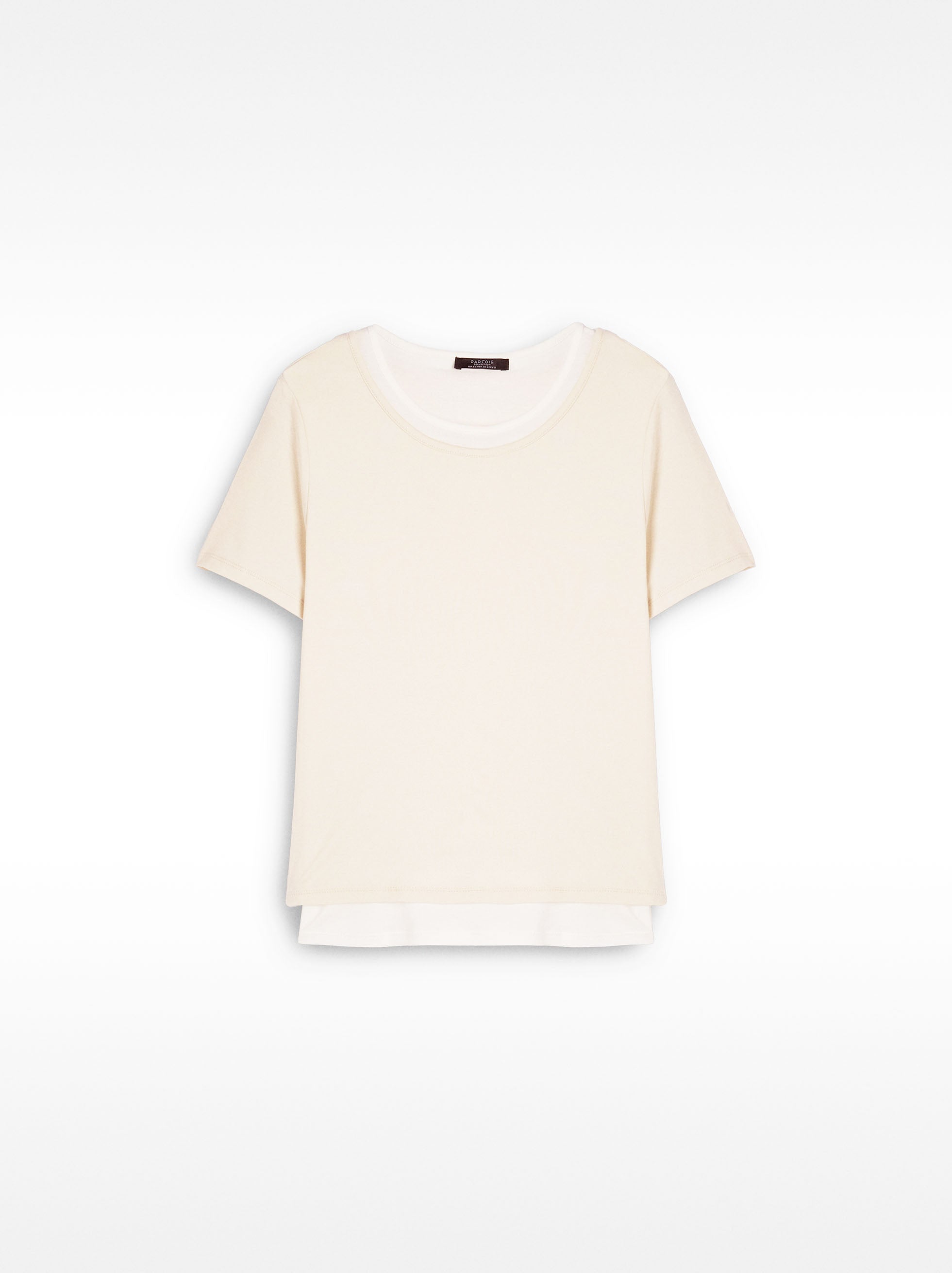 Camiseta De Lyocell Efecto Doble