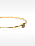 Pulsera Rígida Con Piedra