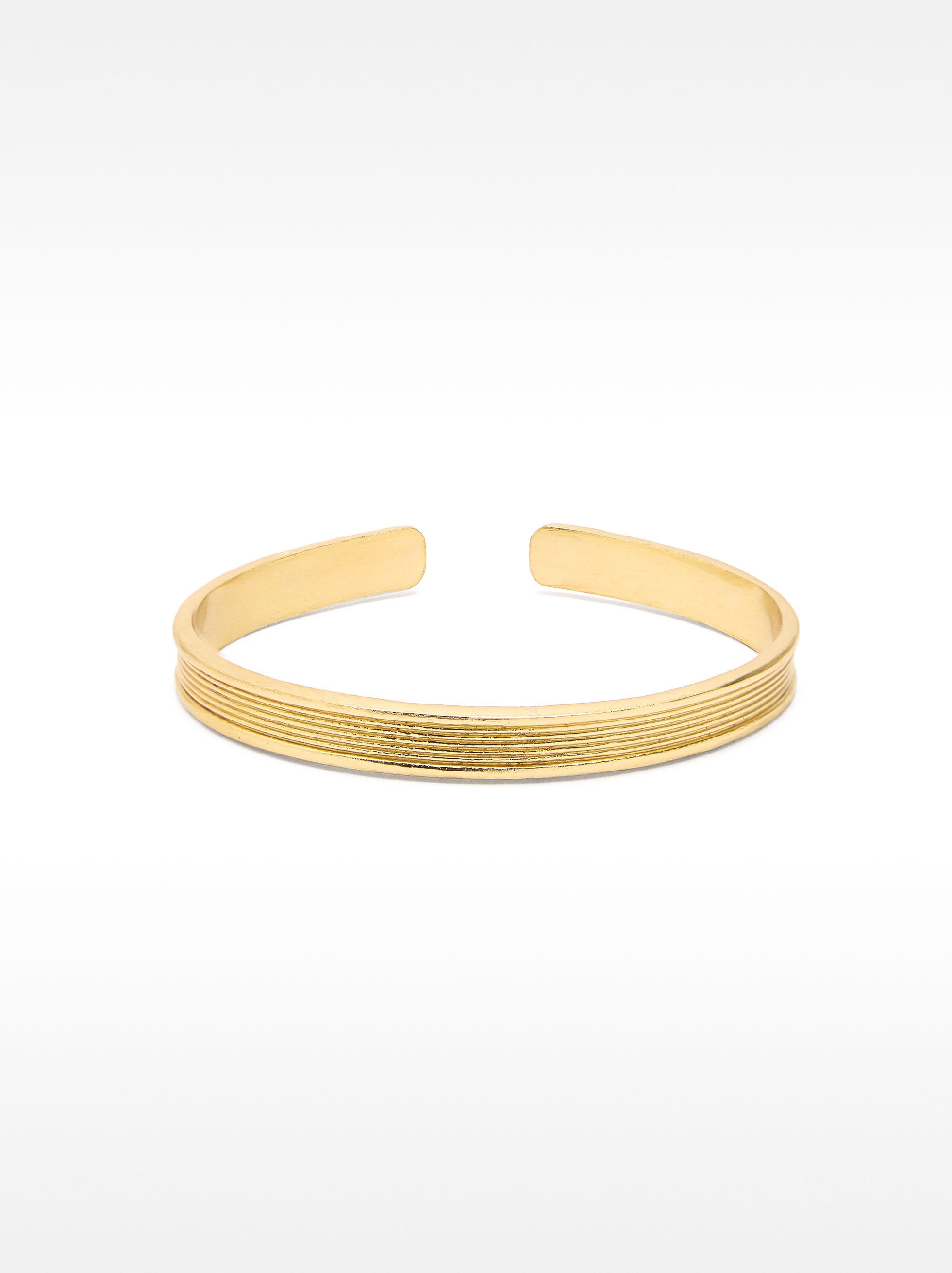 Pulsera Rígida Abierta Canalada