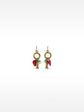 Pendientes Con Pez Y Piedra