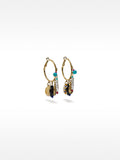 Aros Con Piedras Y Conchas