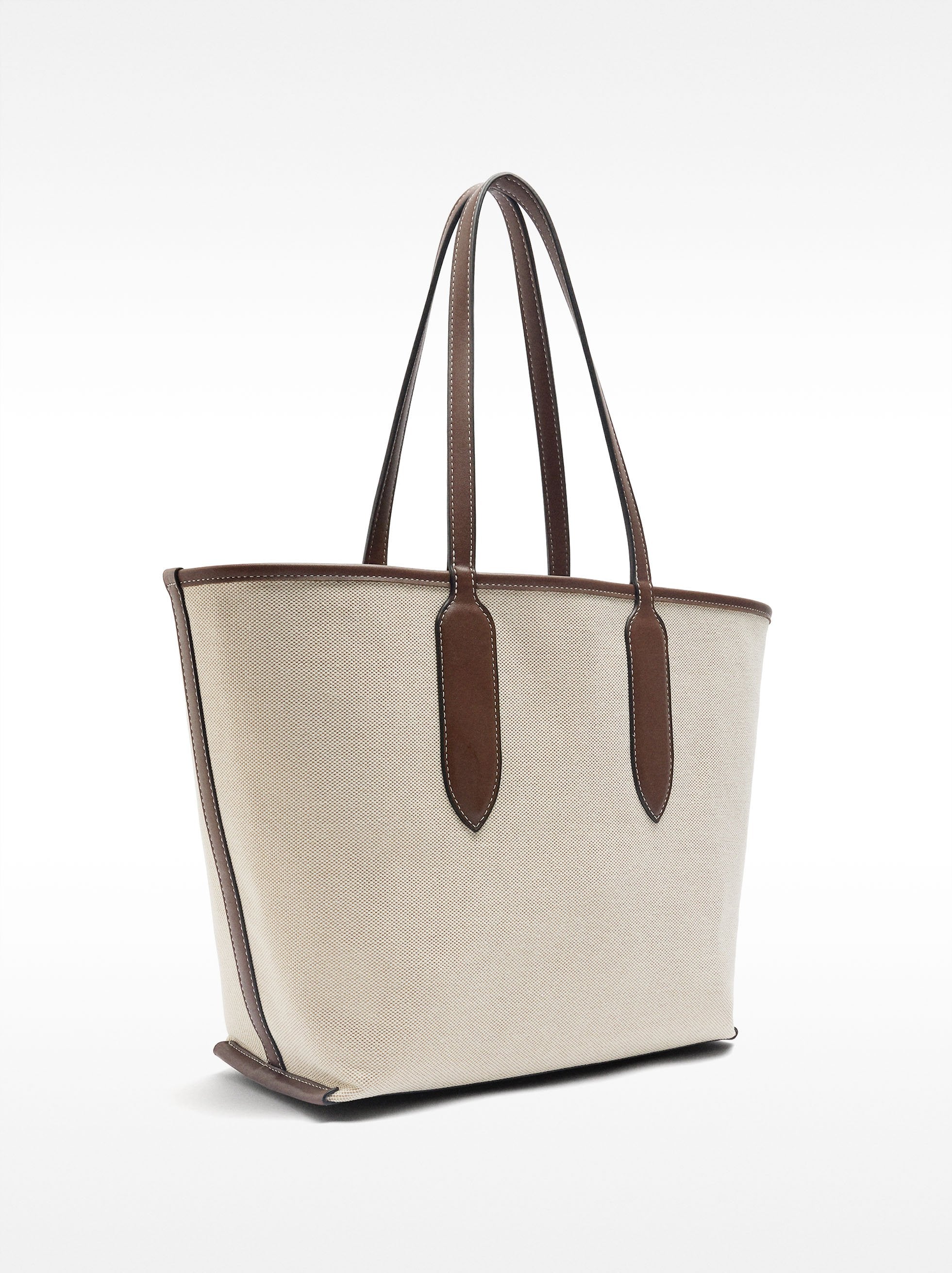 Bolso Shopper De Tejido Reversible