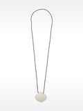 Collar Largo De Cuentas Con Colgante