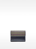 Cartera Con Trenzado Multicolor Y Solapa