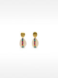 Pendientes De Conchas Multicolor