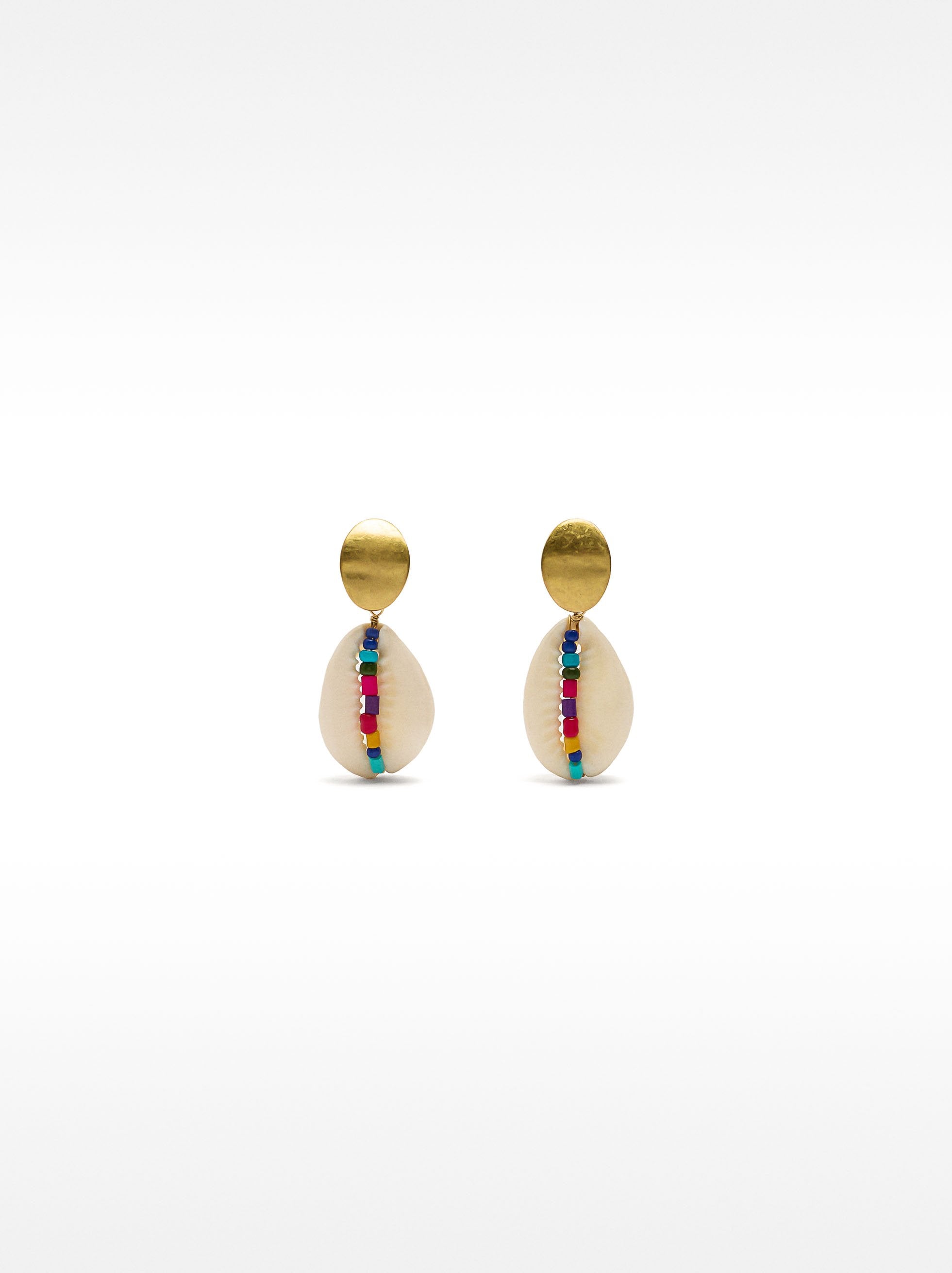 Pendientes De Conchas Multicolor