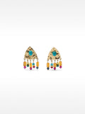 Pendientes Triangulares Con Piedra