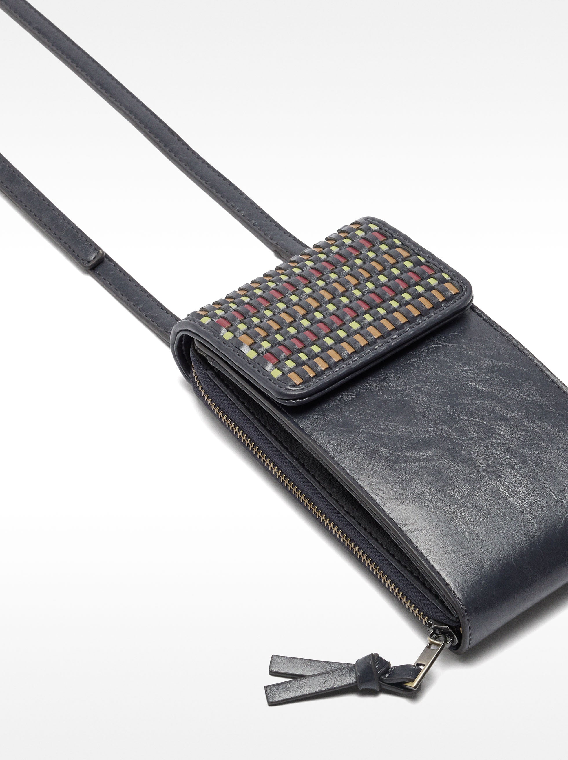 Bolsa Para Móvil De Trenzado Multicolor