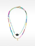 Set De Collares Multicolor Con Colgante De Tortuga
