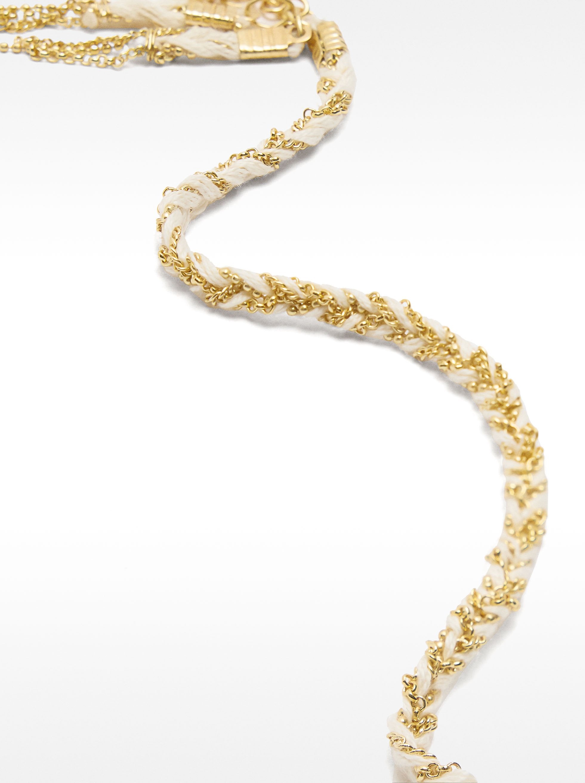 Pulsera Con Cordón Entrelazado