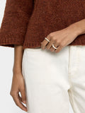 Set De Anillos Con Esmalte