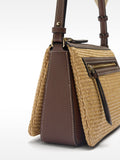 Bolso Bandolera Triple Efecto Rafia