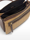 Bolso Bandolera Triple Efecto Rafia