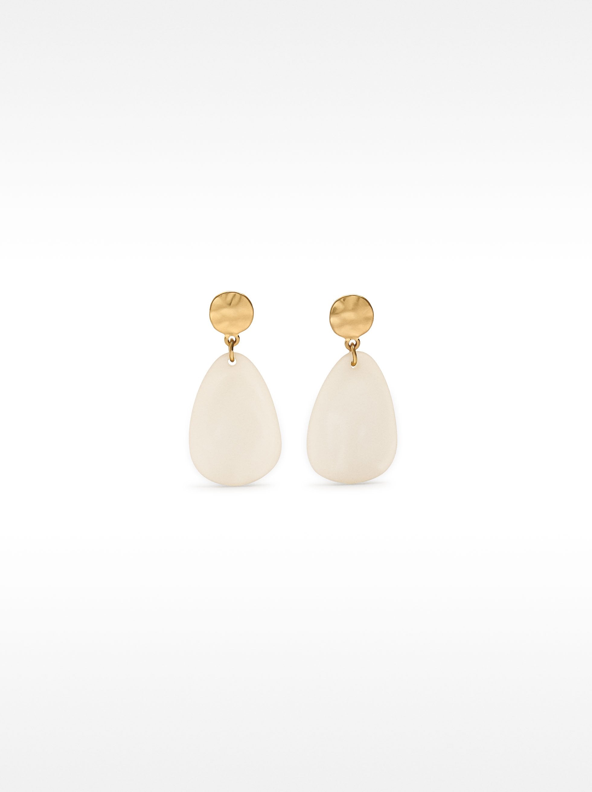 Pendientes Ovalados De Resina