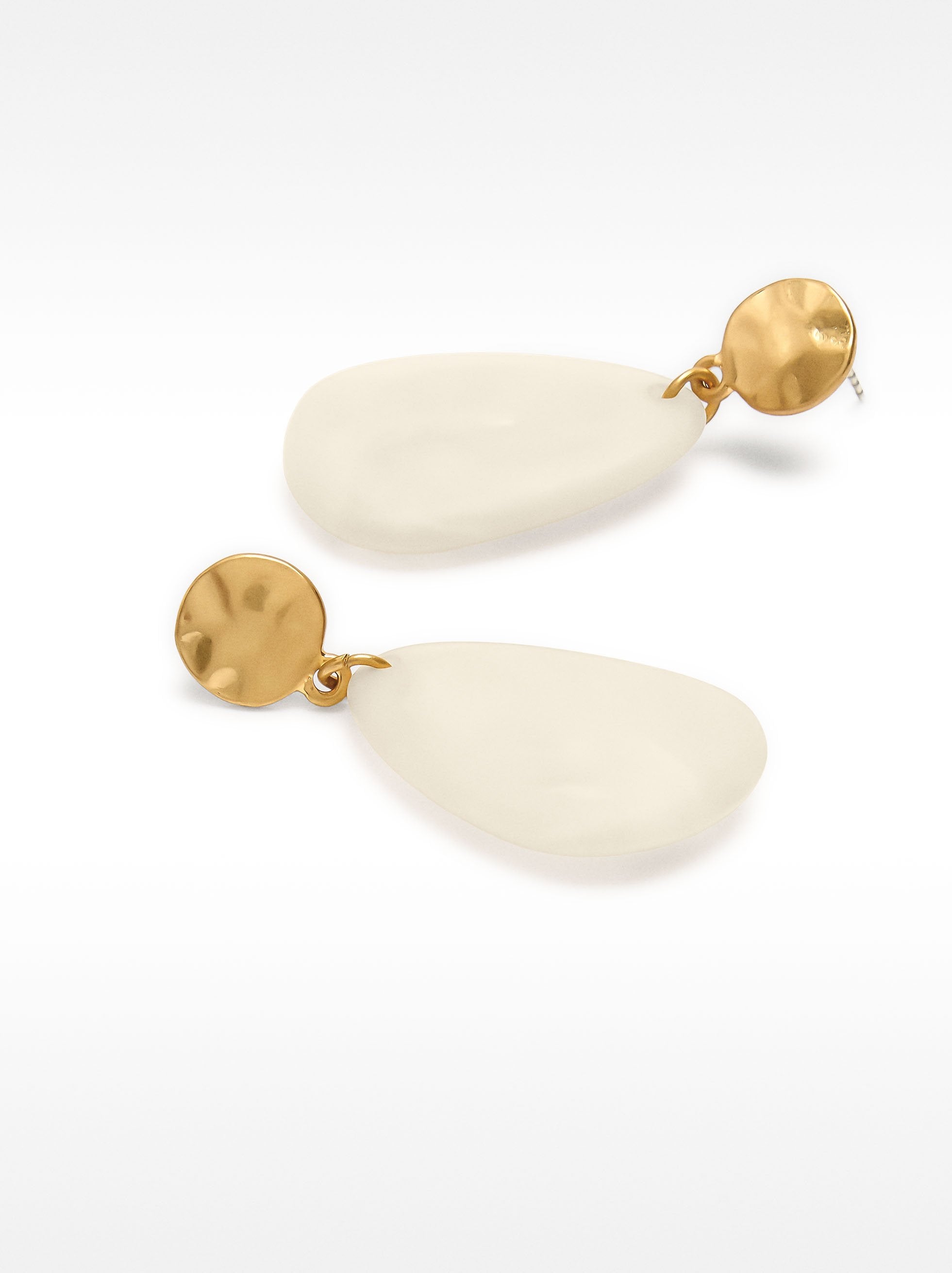 Pendientes Ovalados De Resina