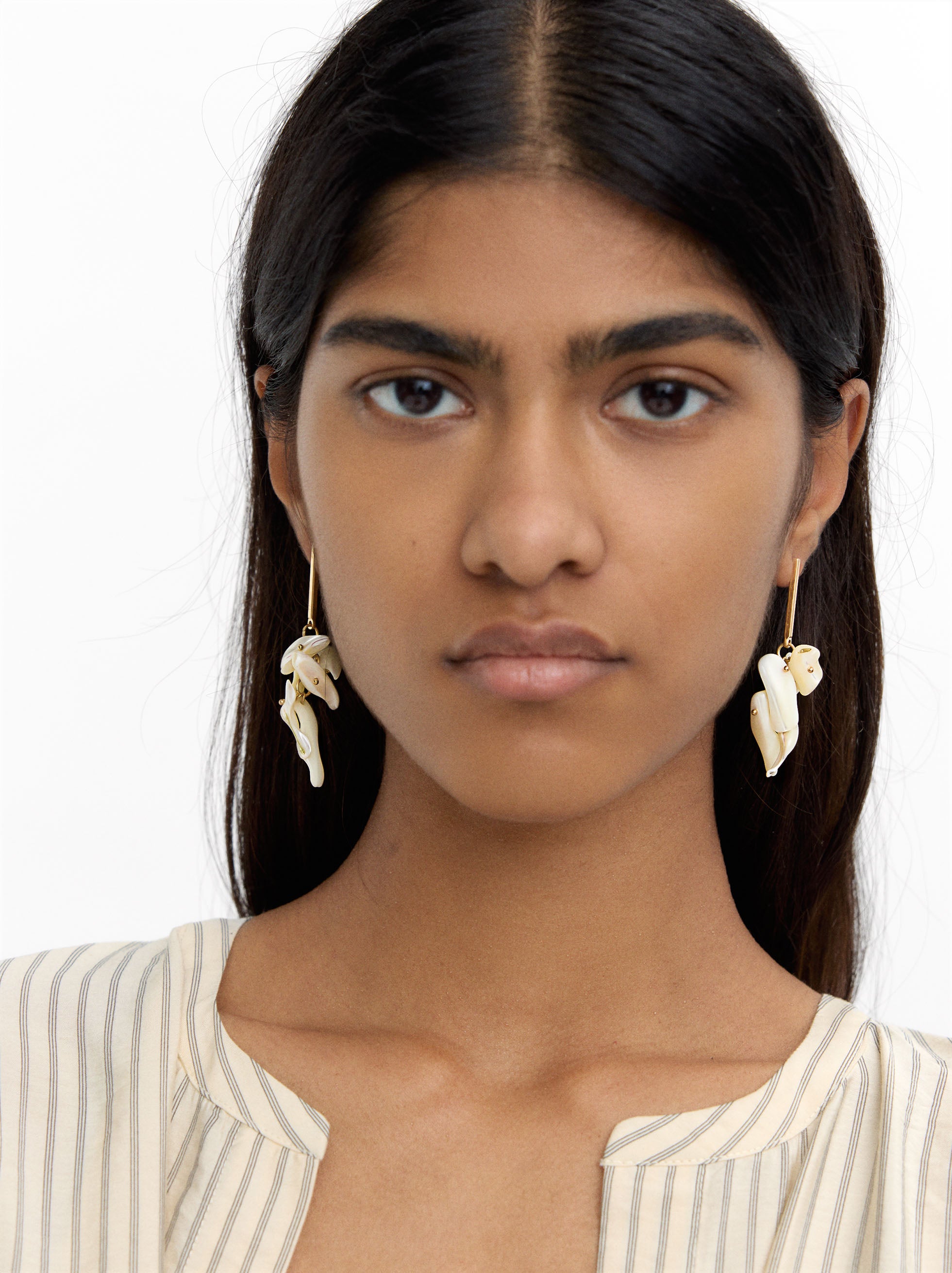 Pendientes Largos Con Conchas