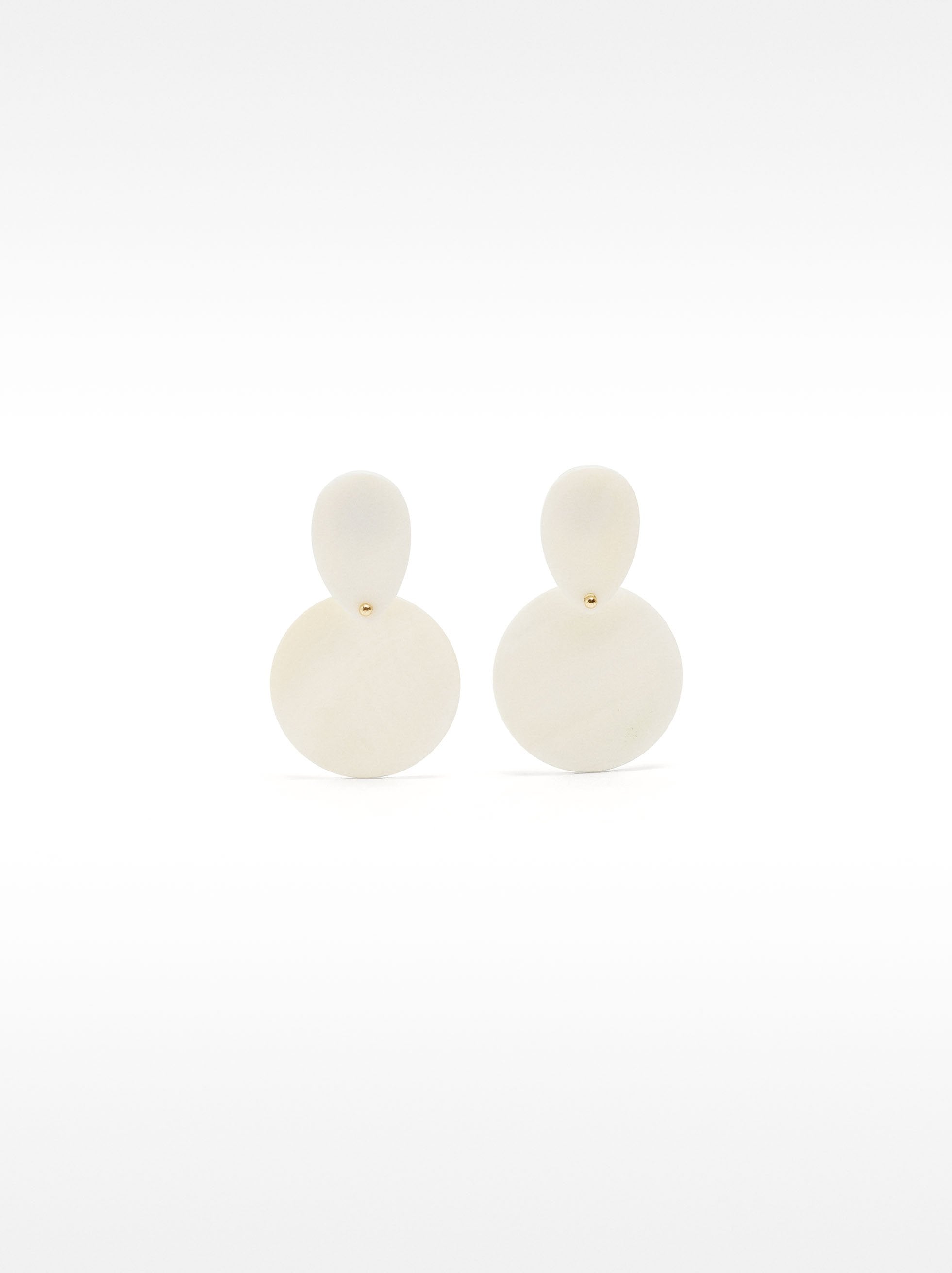 Pendientes De Concha Circular