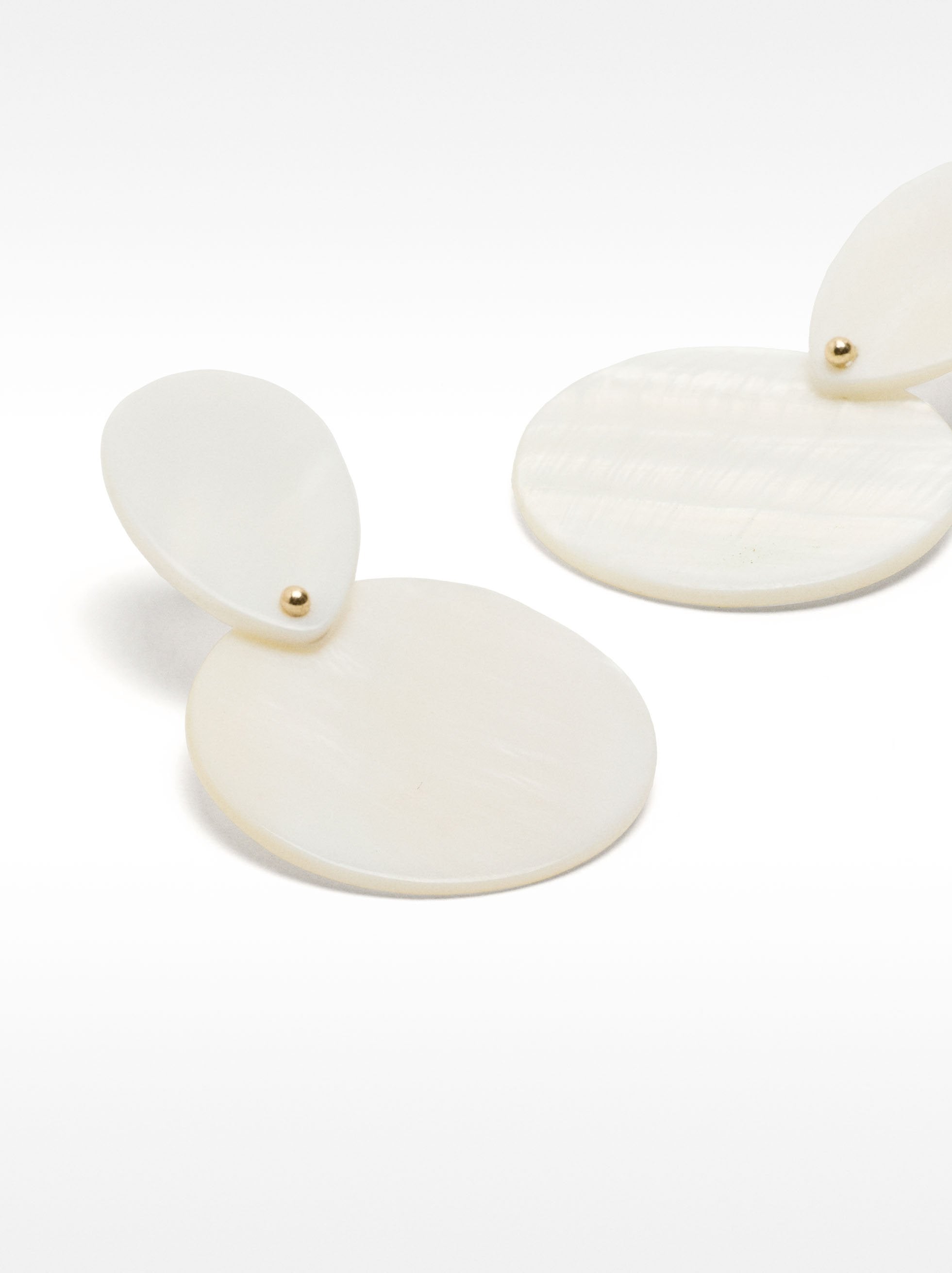 Pendientes De Concha Circular