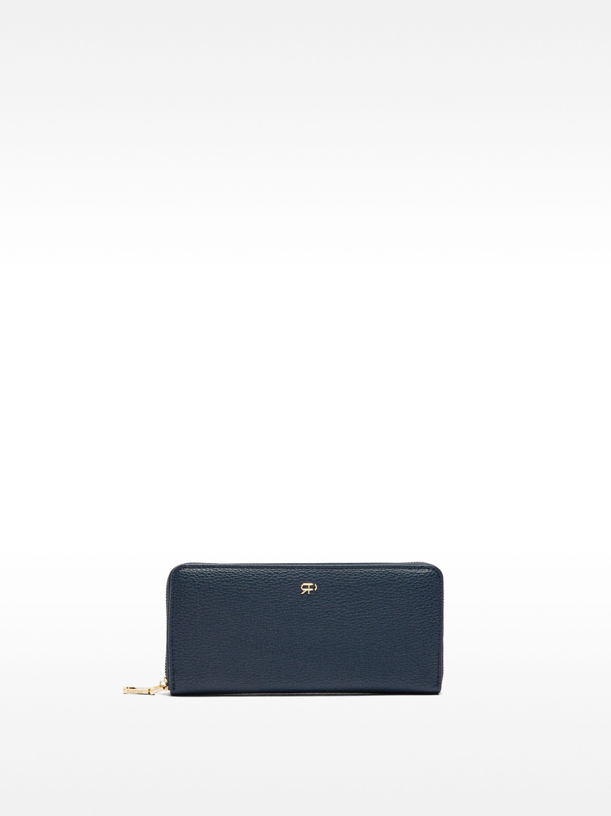 Cartera Con Textura Y Cierre De Cremallera