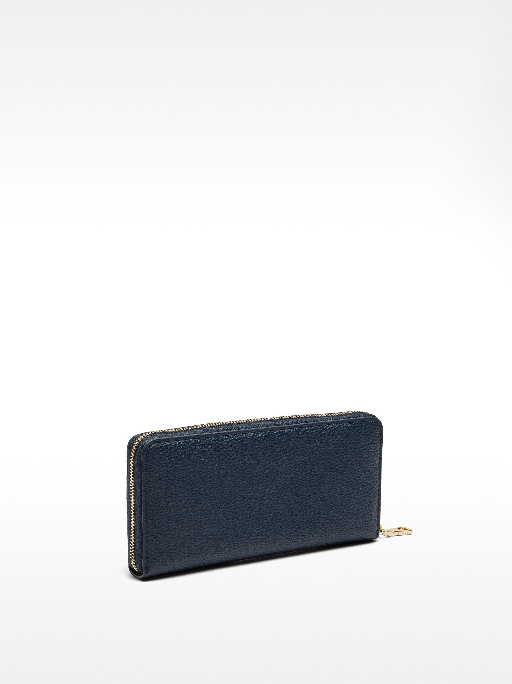 Cartera Con Textura Y Cierre De Cremallera