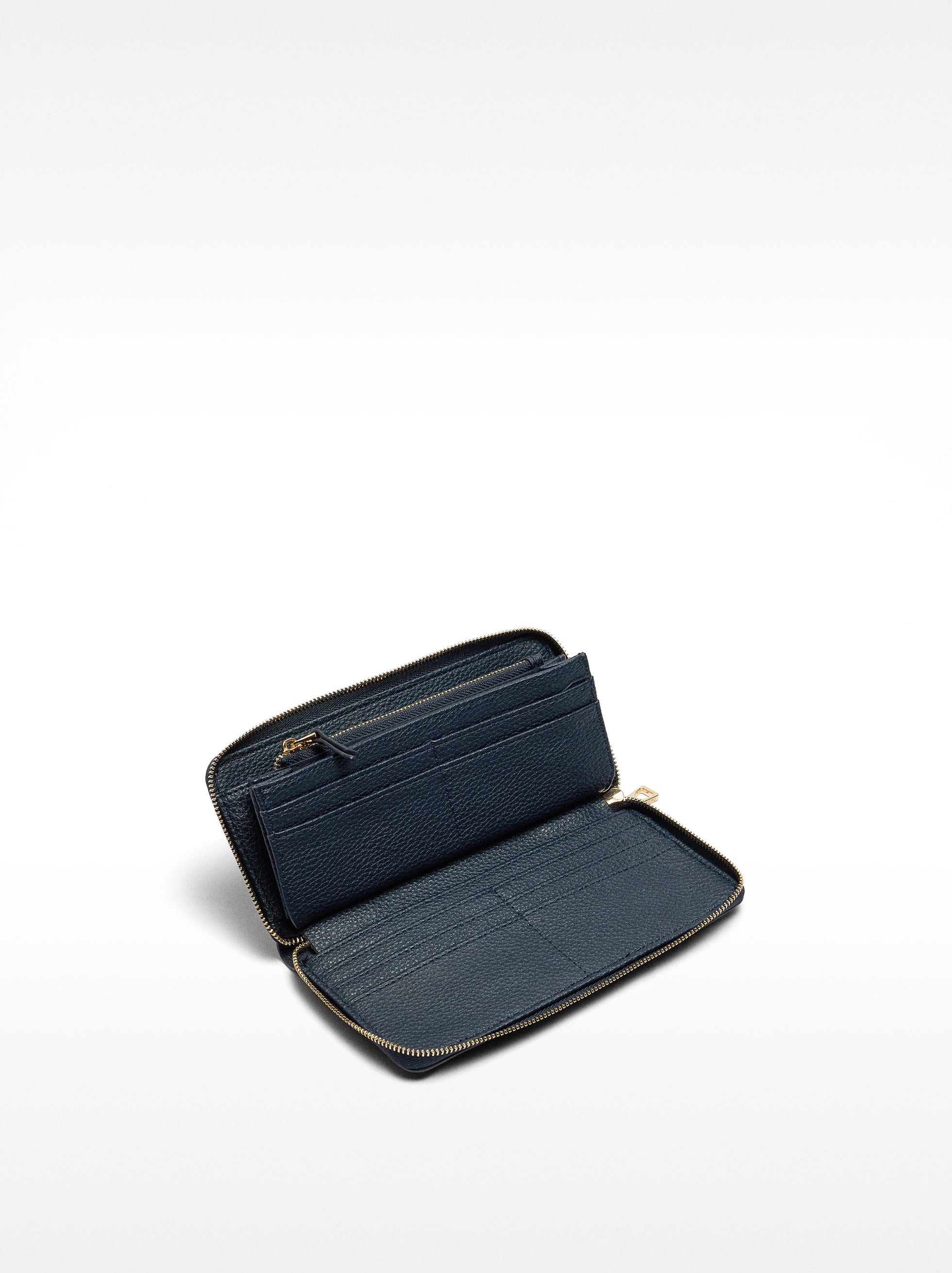Cartera Con Textura Y Cierre De Cremallera