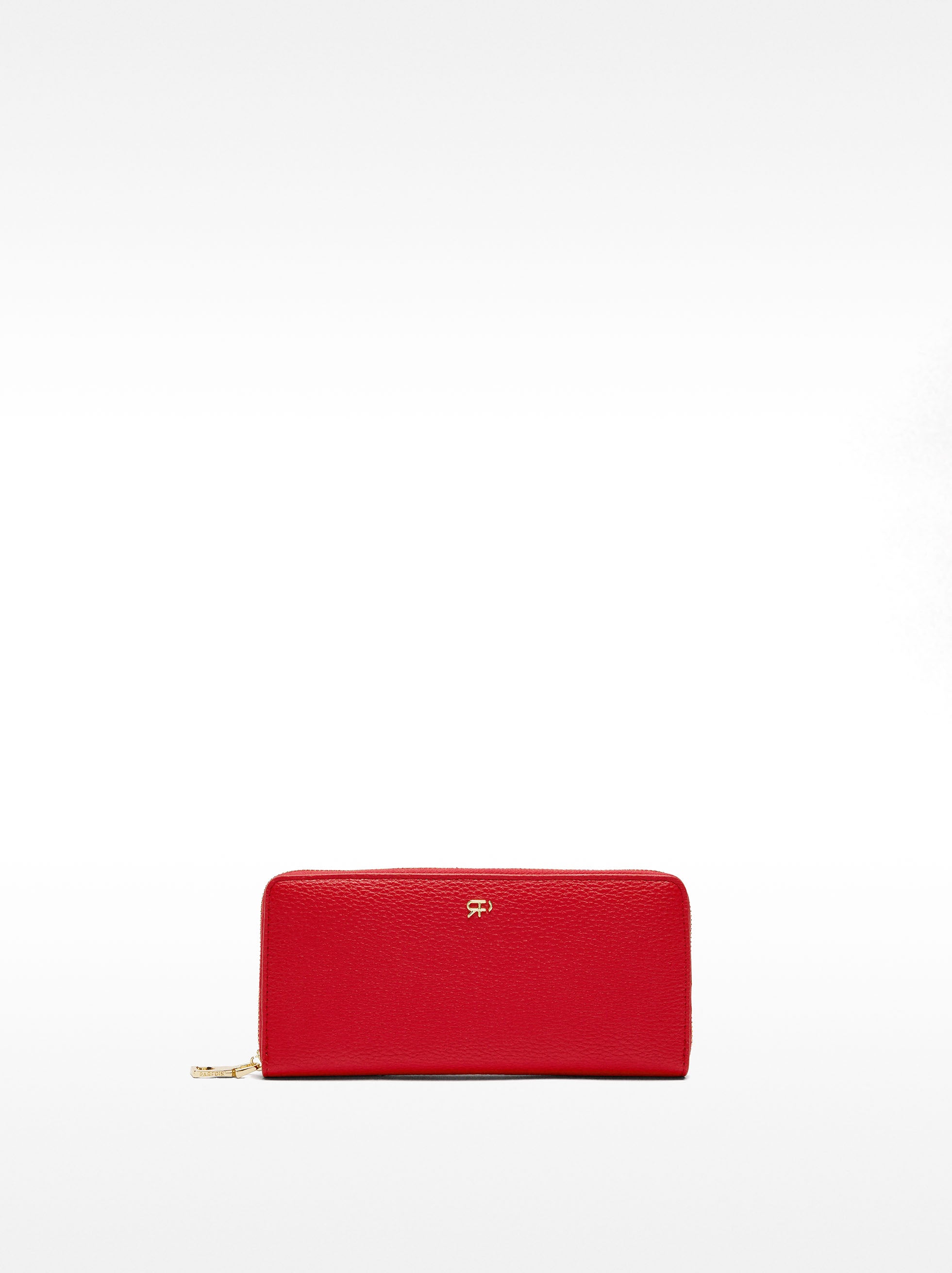 Cartera Con Textura Y Cierre De Cremallera