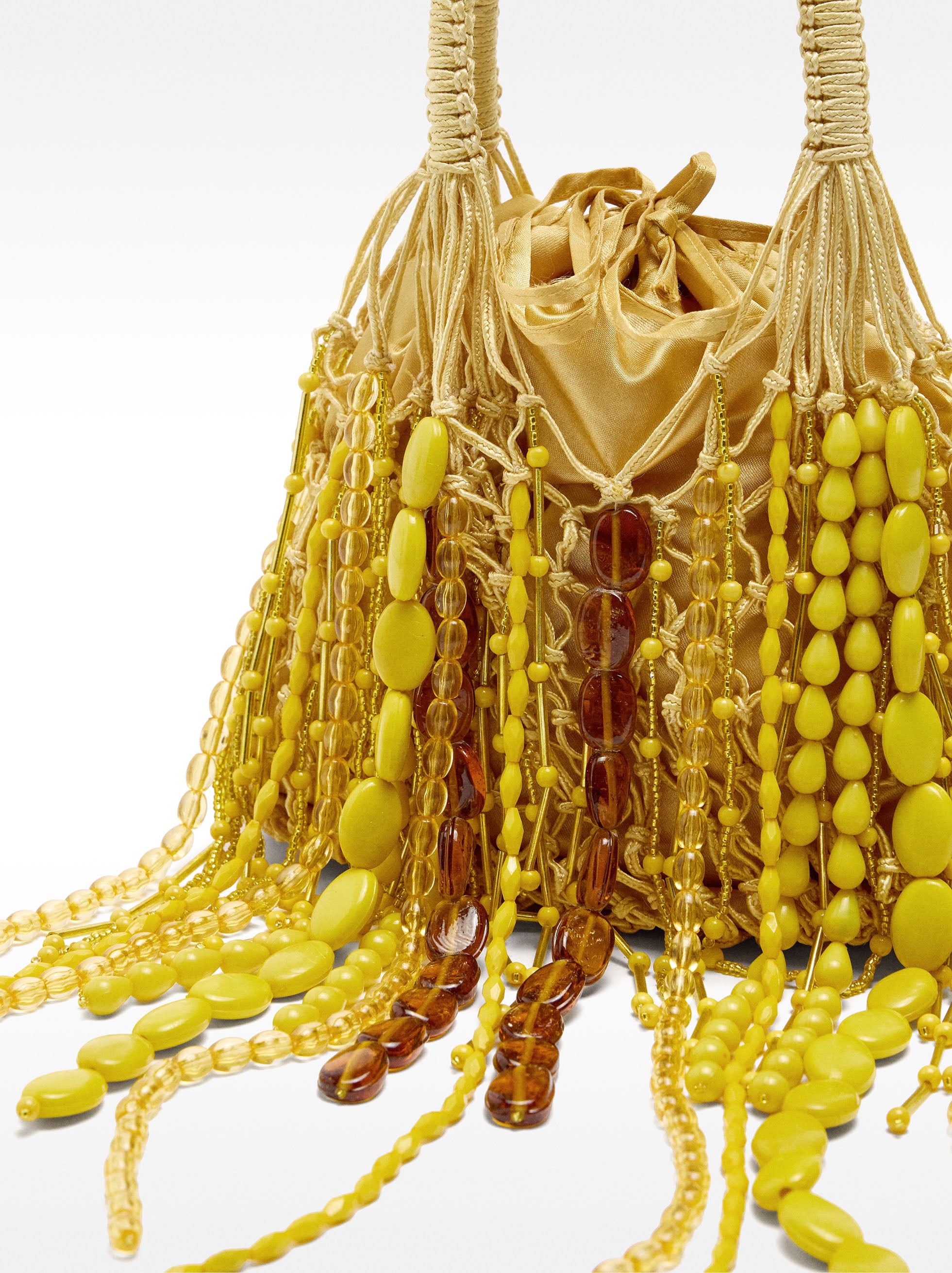 Bolso De Fiesta Con Flecos De Cuentas