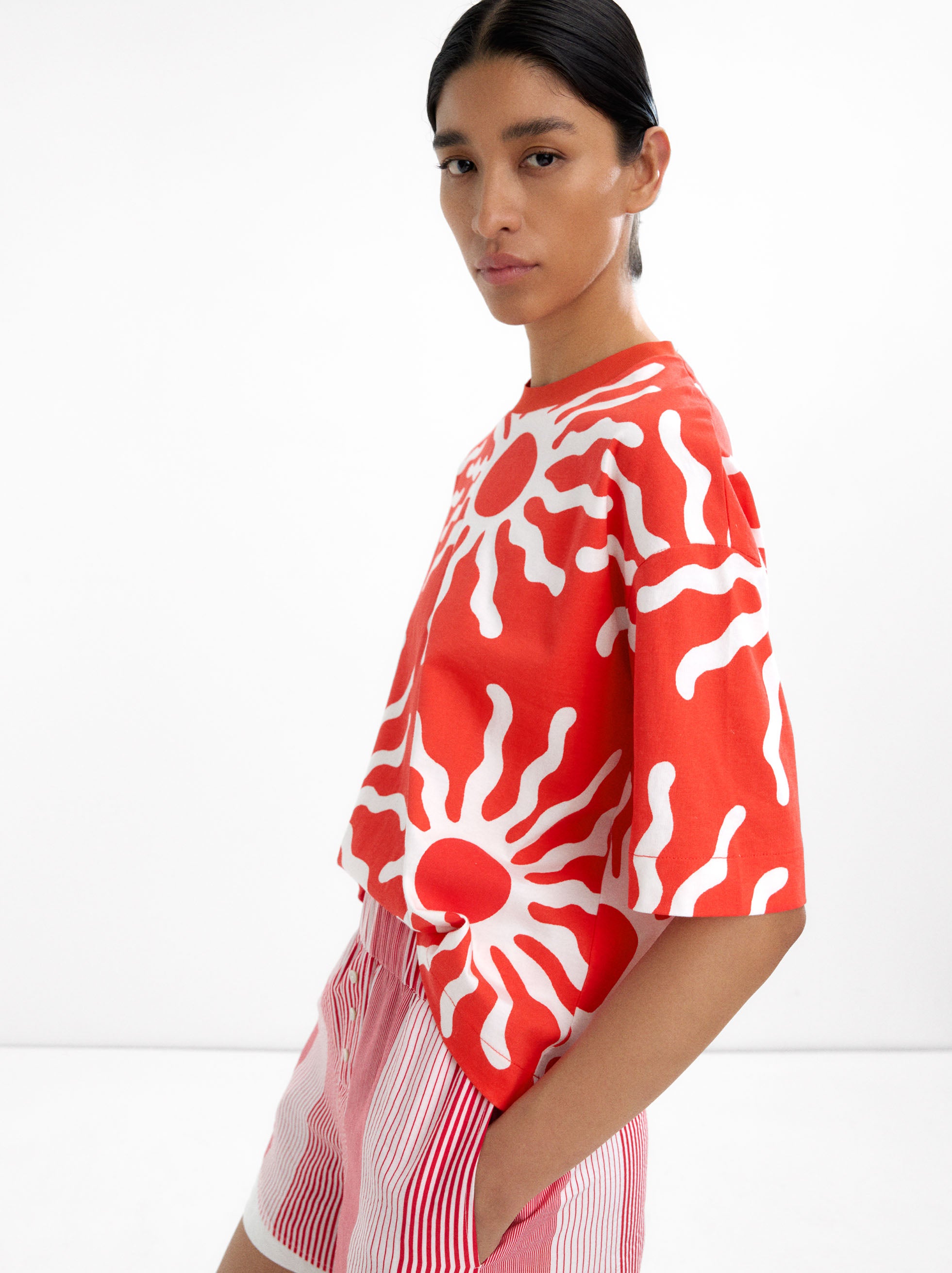 Camiseta Estampada 100% Algodón