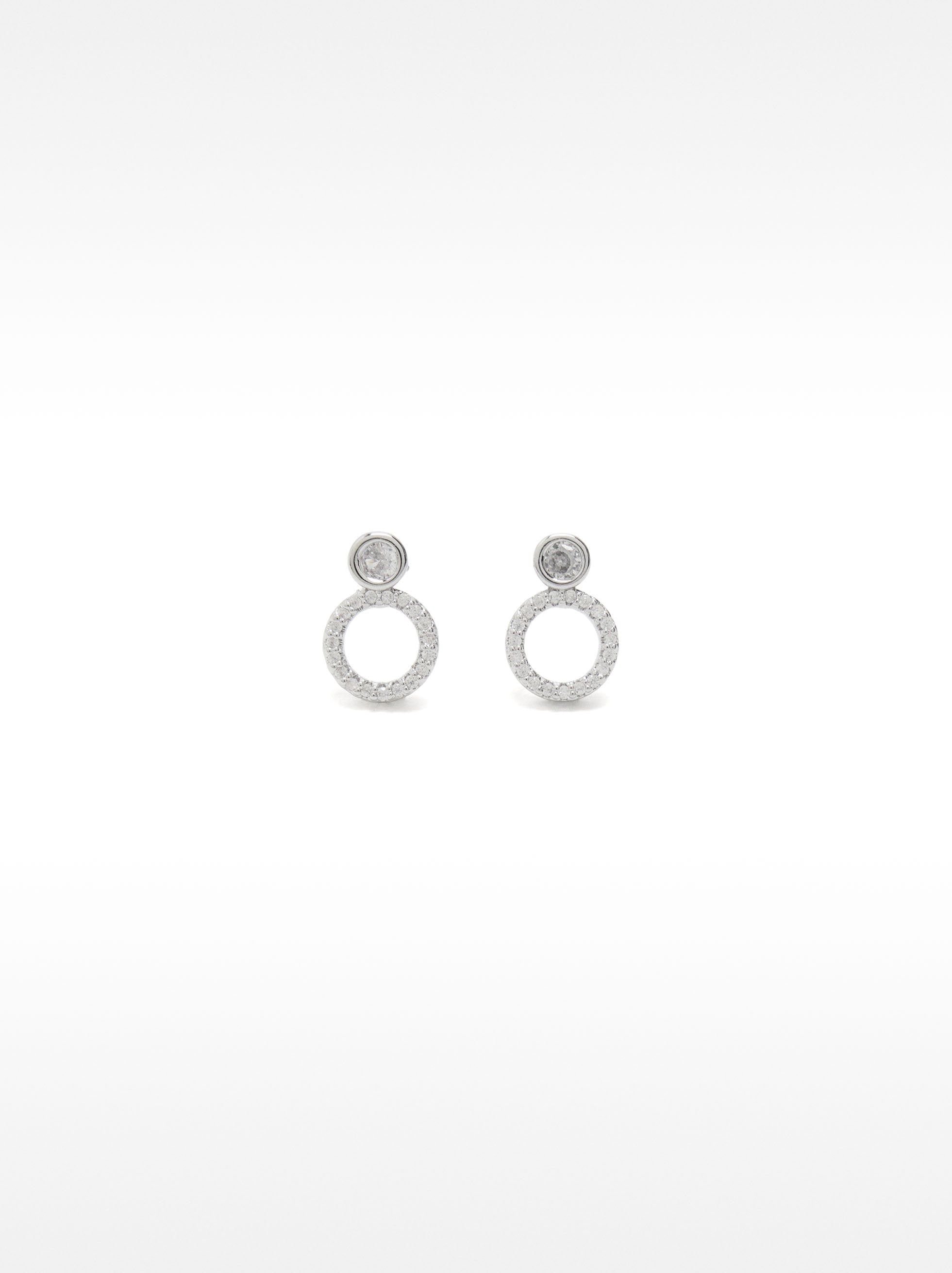 Pendientes De Aro Con Circonitas