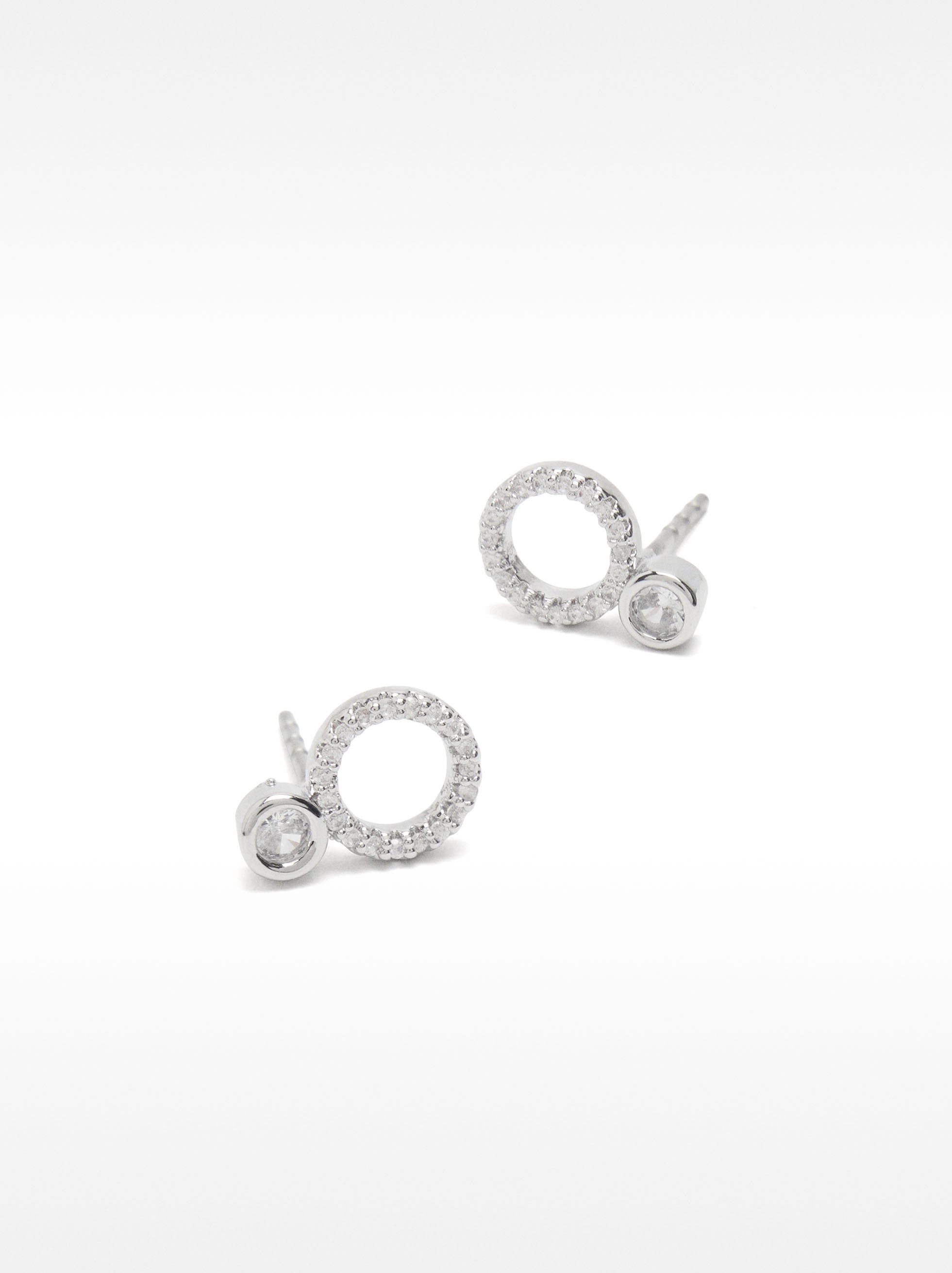 Pendientes De Aro Con Circonitas