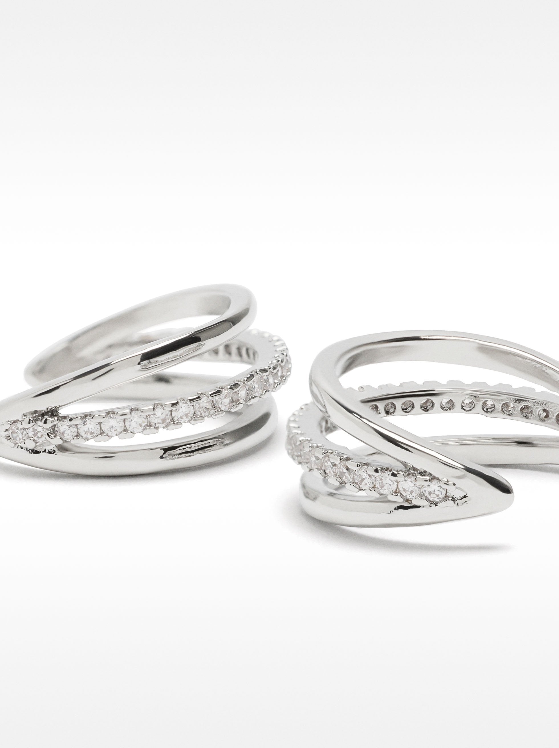 Aros Triples De Circonitas