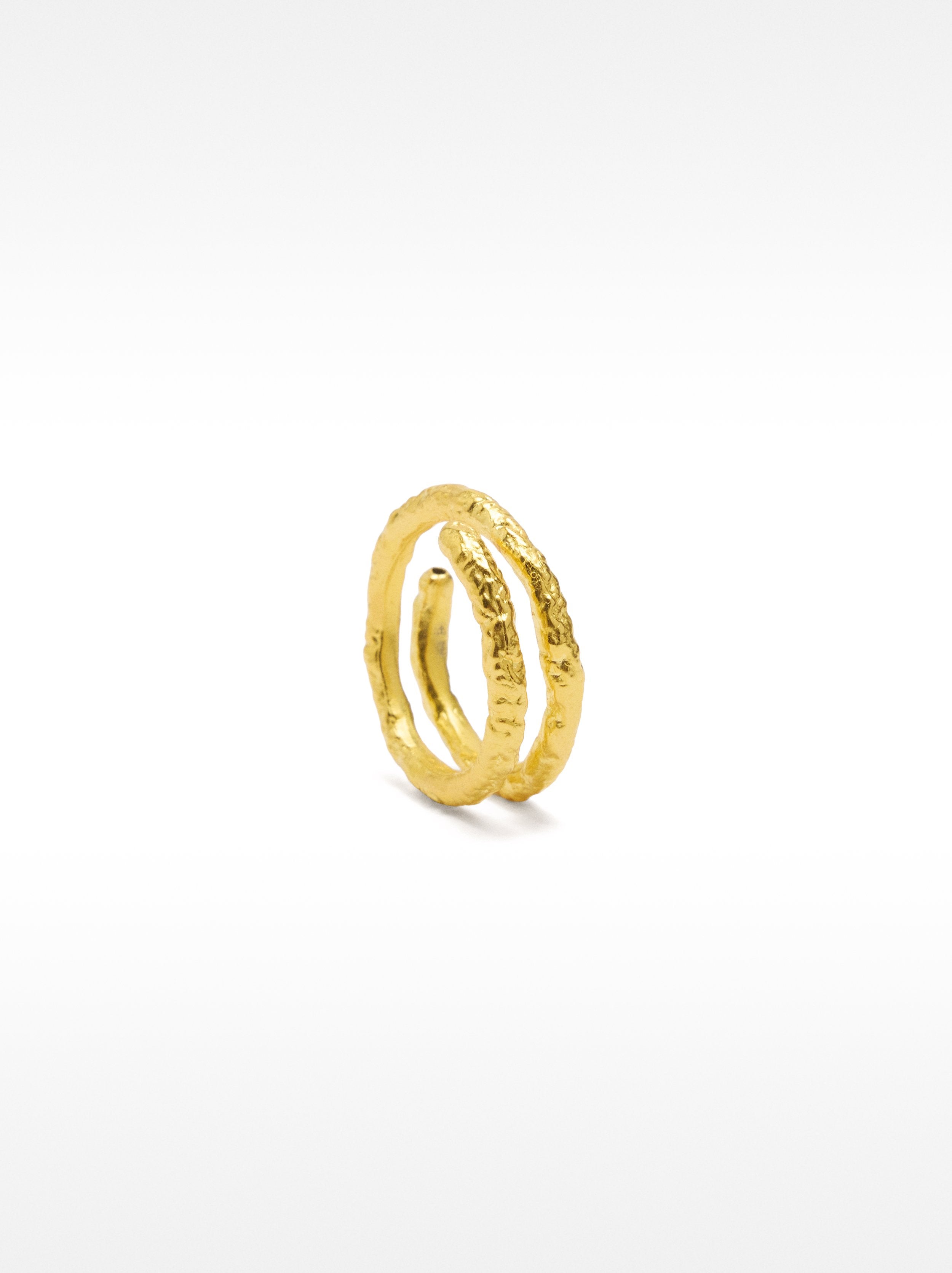 Anillo Espiral Irregular – Plata De Ley 925