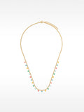 Set Collar Con Pendientes Estrellas Esmaltadas - Acero Inoxidable