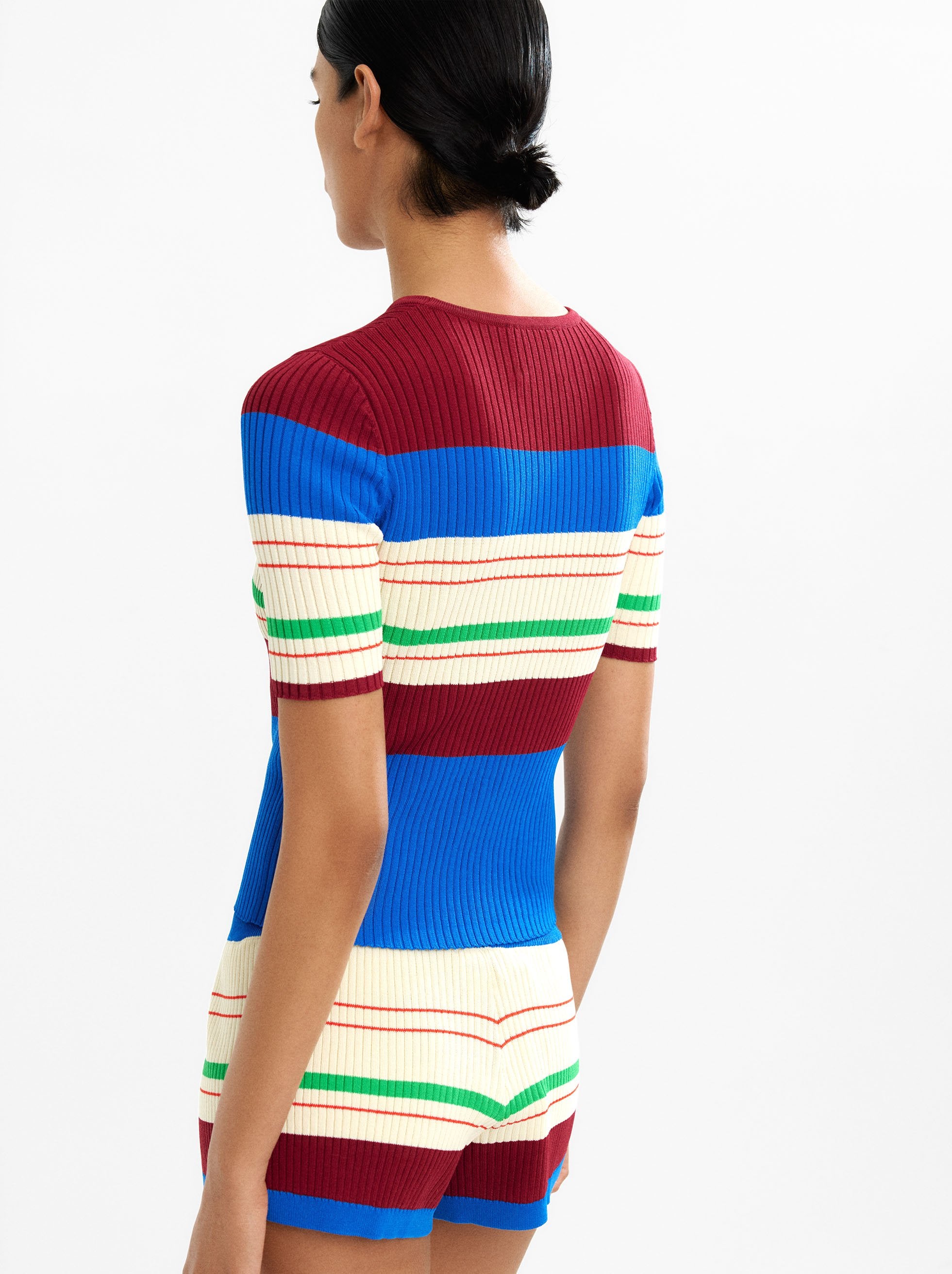 Jersey De Malla De Rayas Contraste