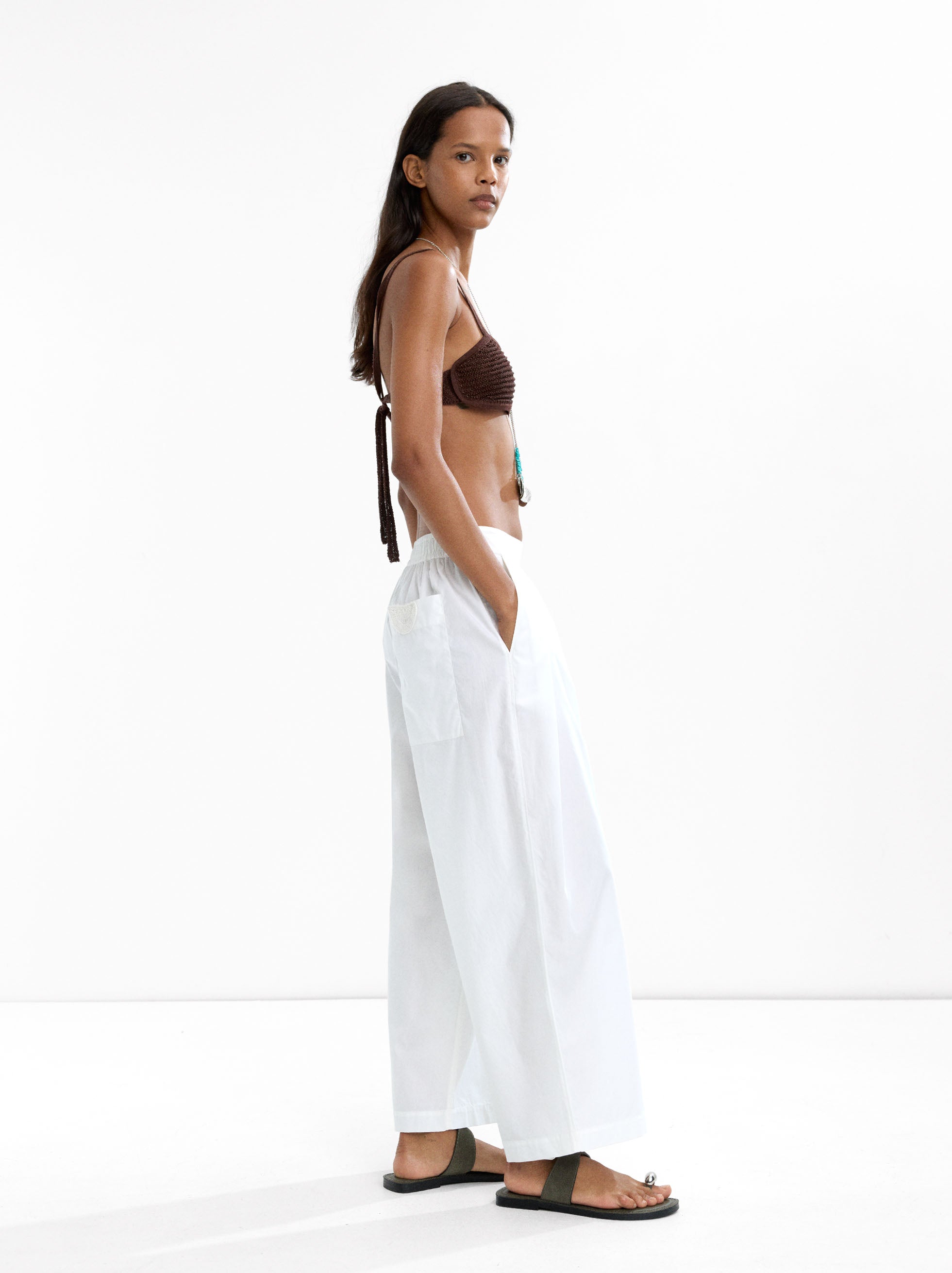 Pantalón Con Pinzas 100% Algodón