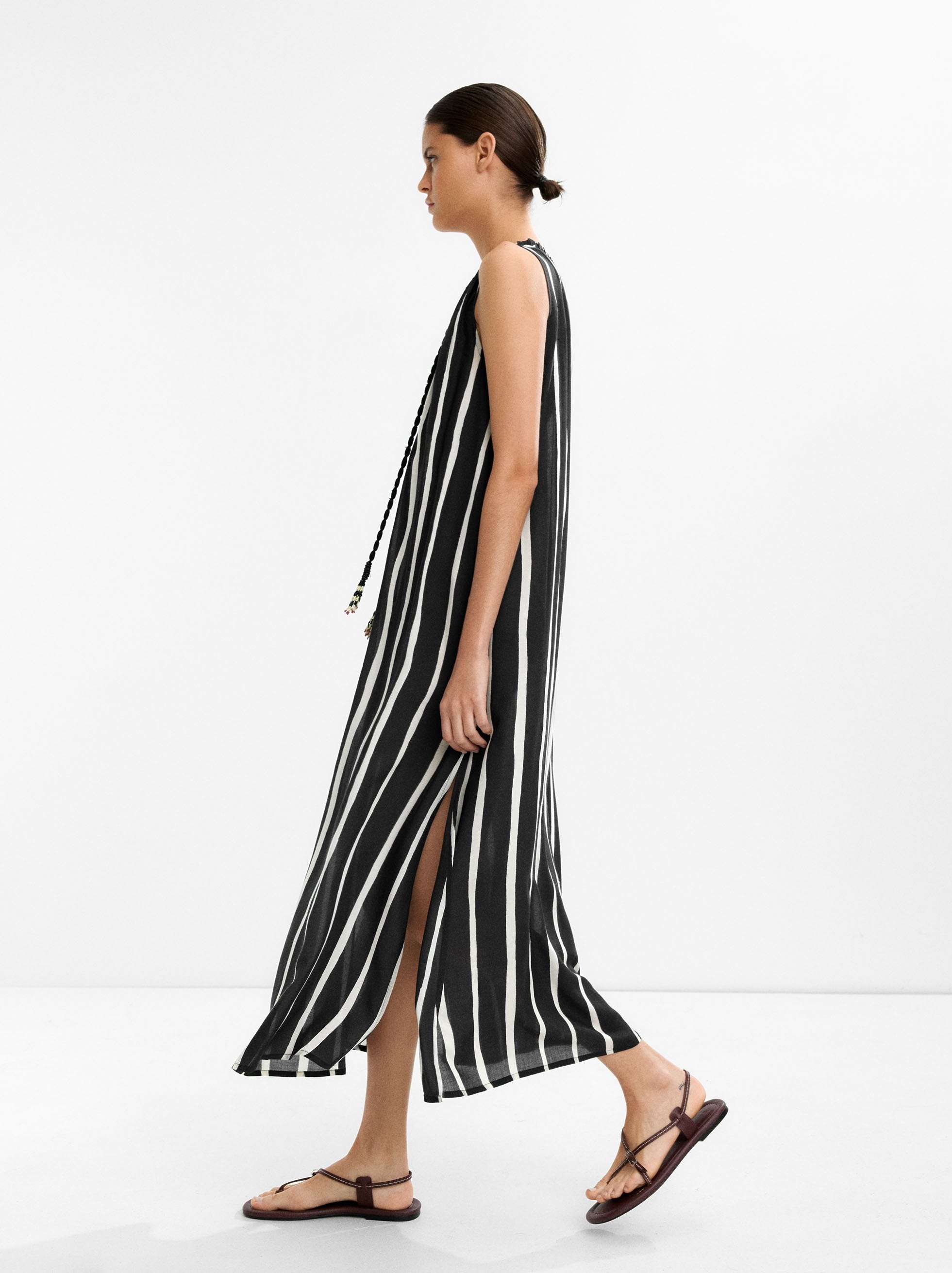 Vestido Largo A Rayas