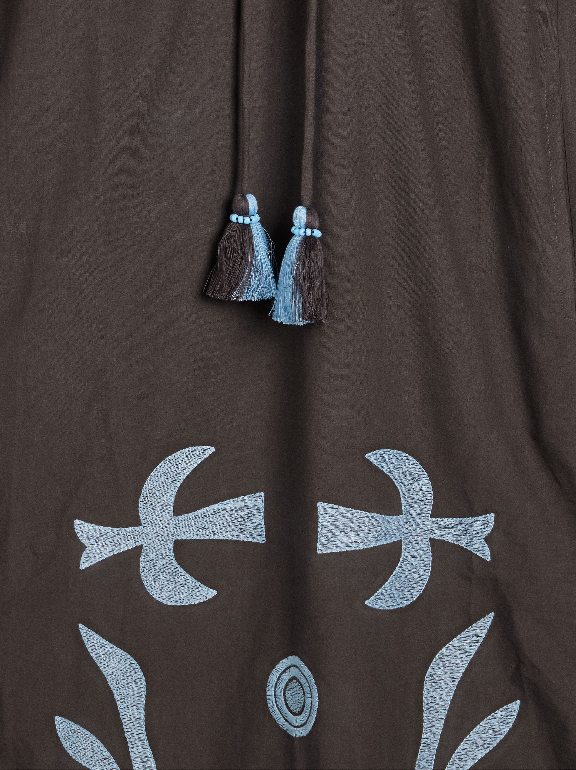 Vestido Midi Bordado 100% Algodón