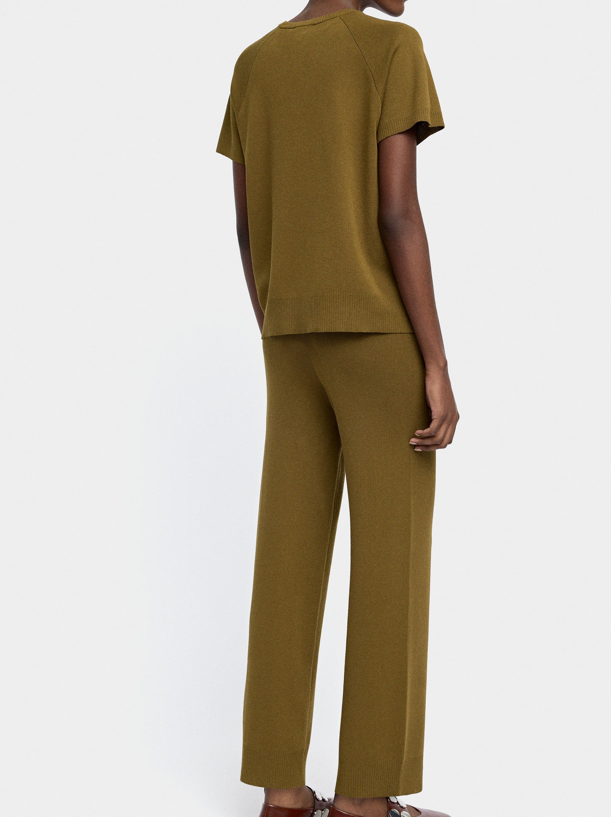 Pantalón De Punto Cintura Elástica