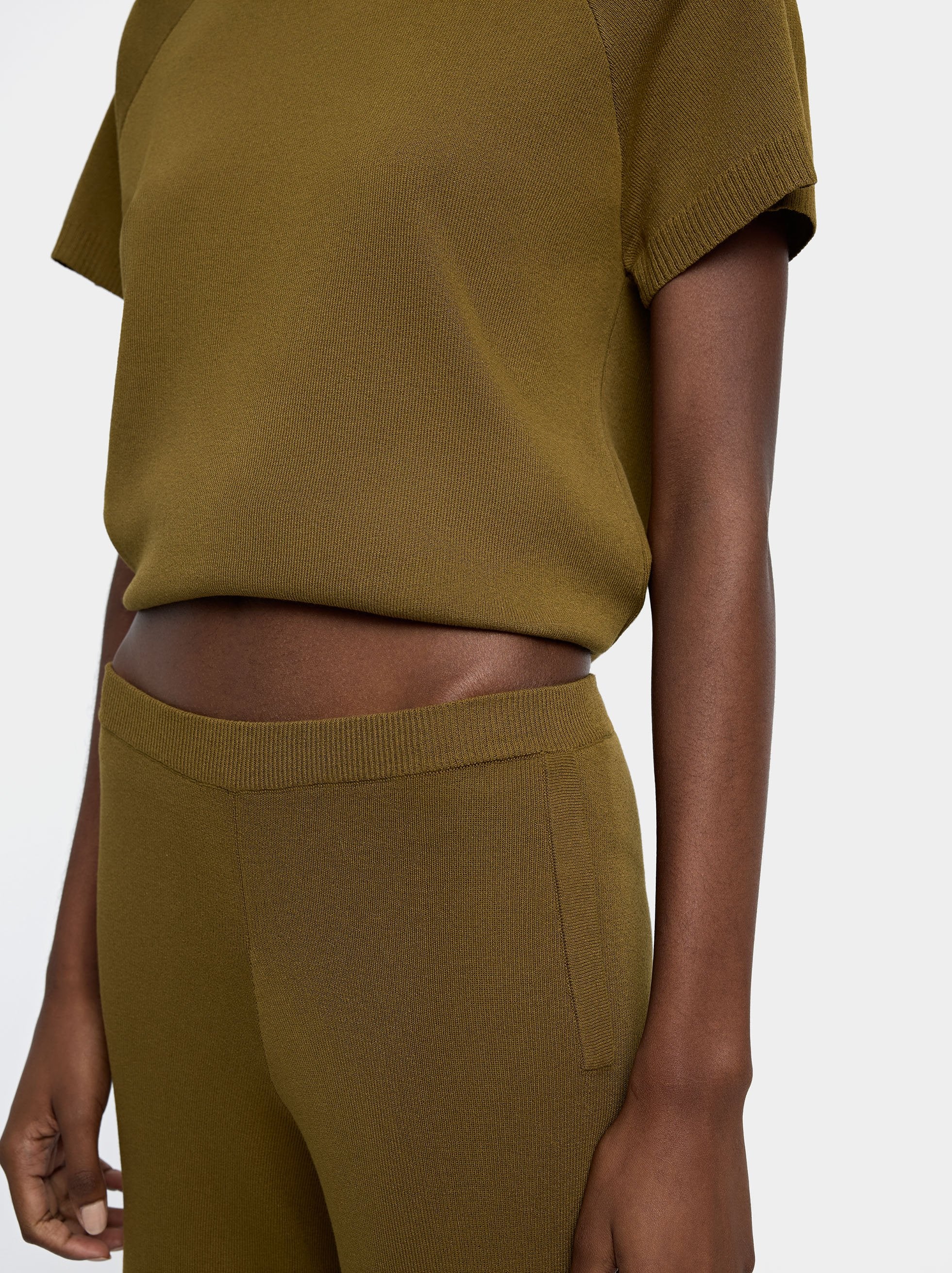 Pantalón De Punto Cintura Elástica