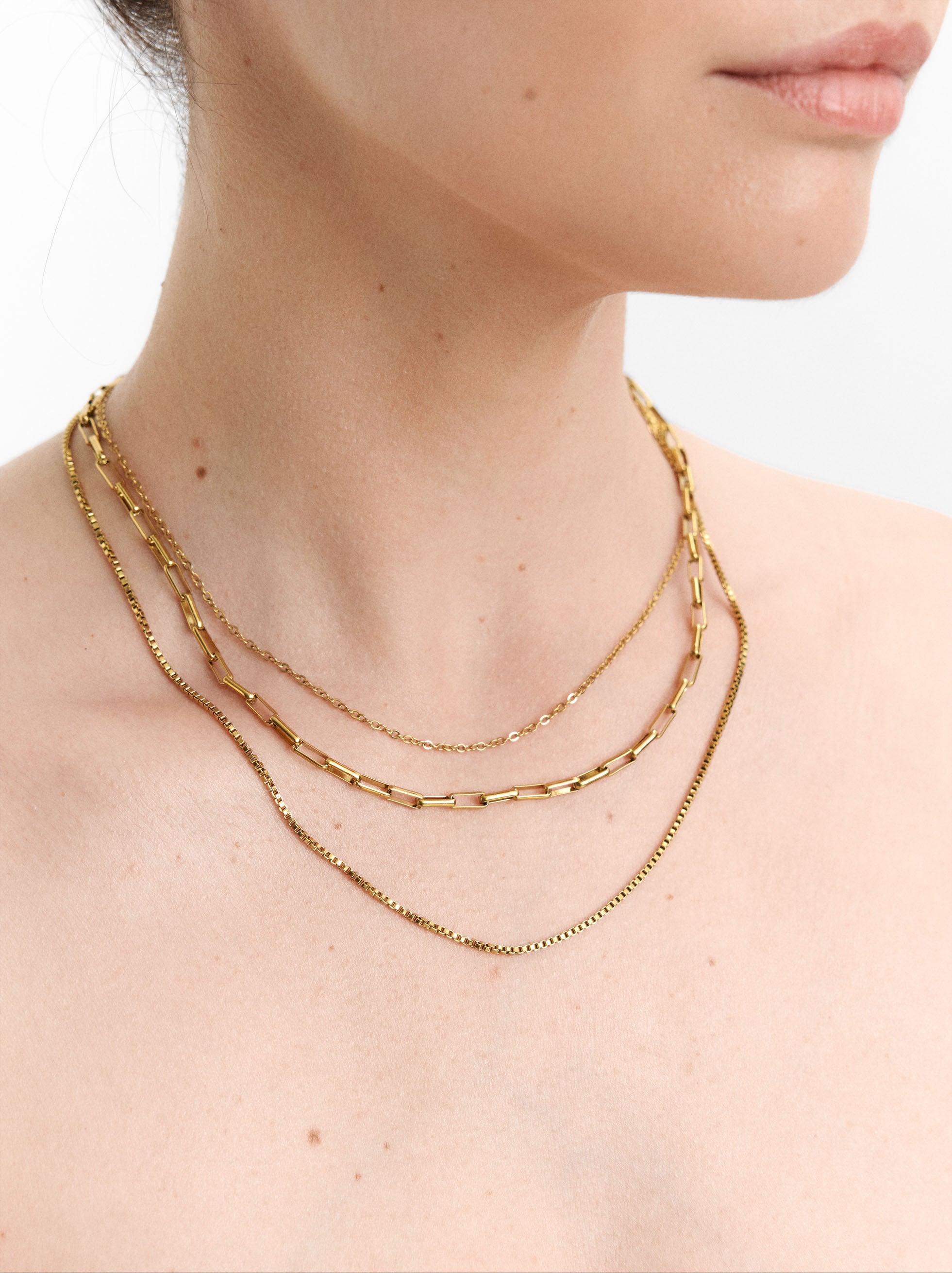 Multicollar De Eslabones - Acero Inoxidable