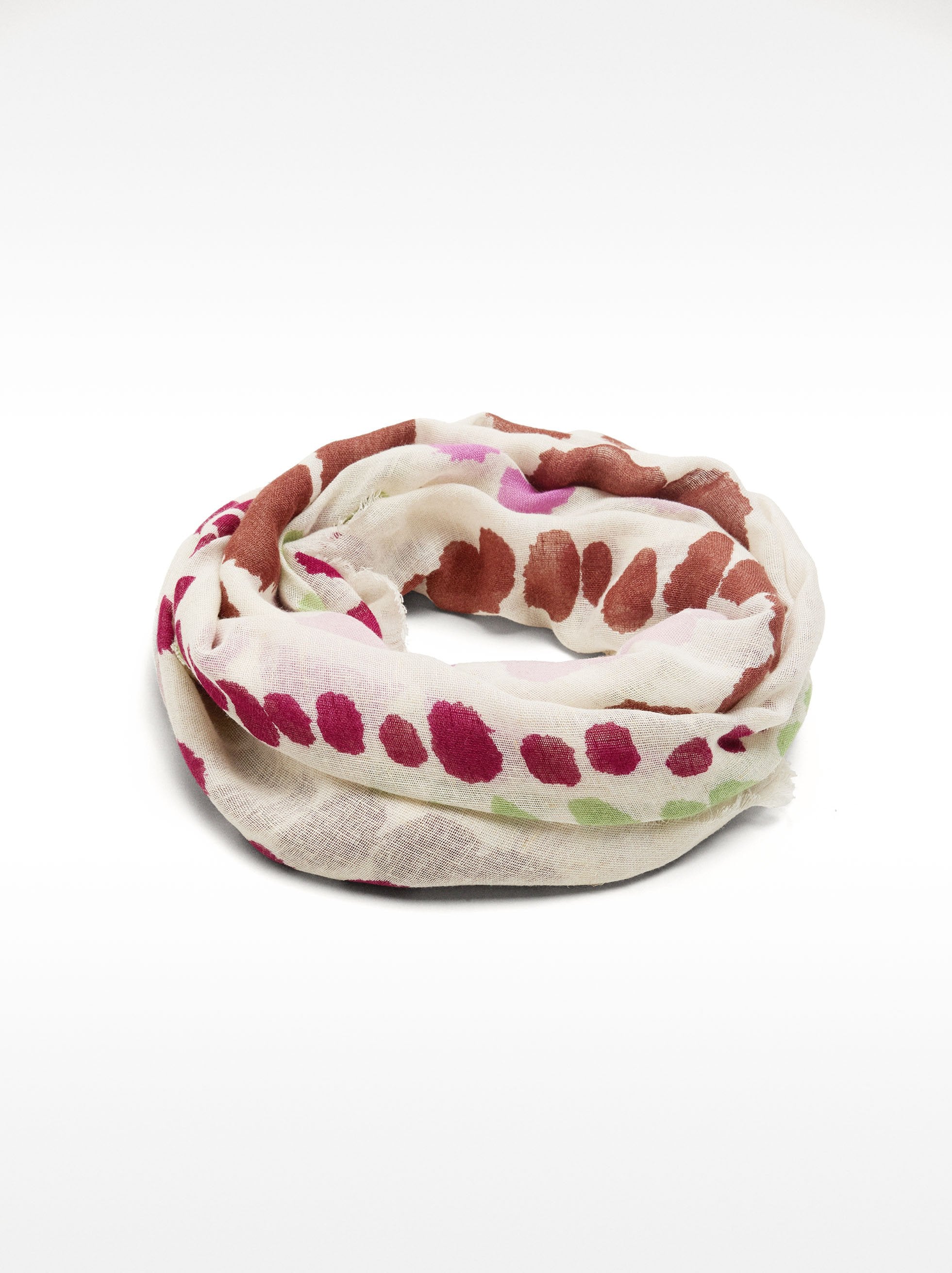 Pañuelo Estampado Con Lino