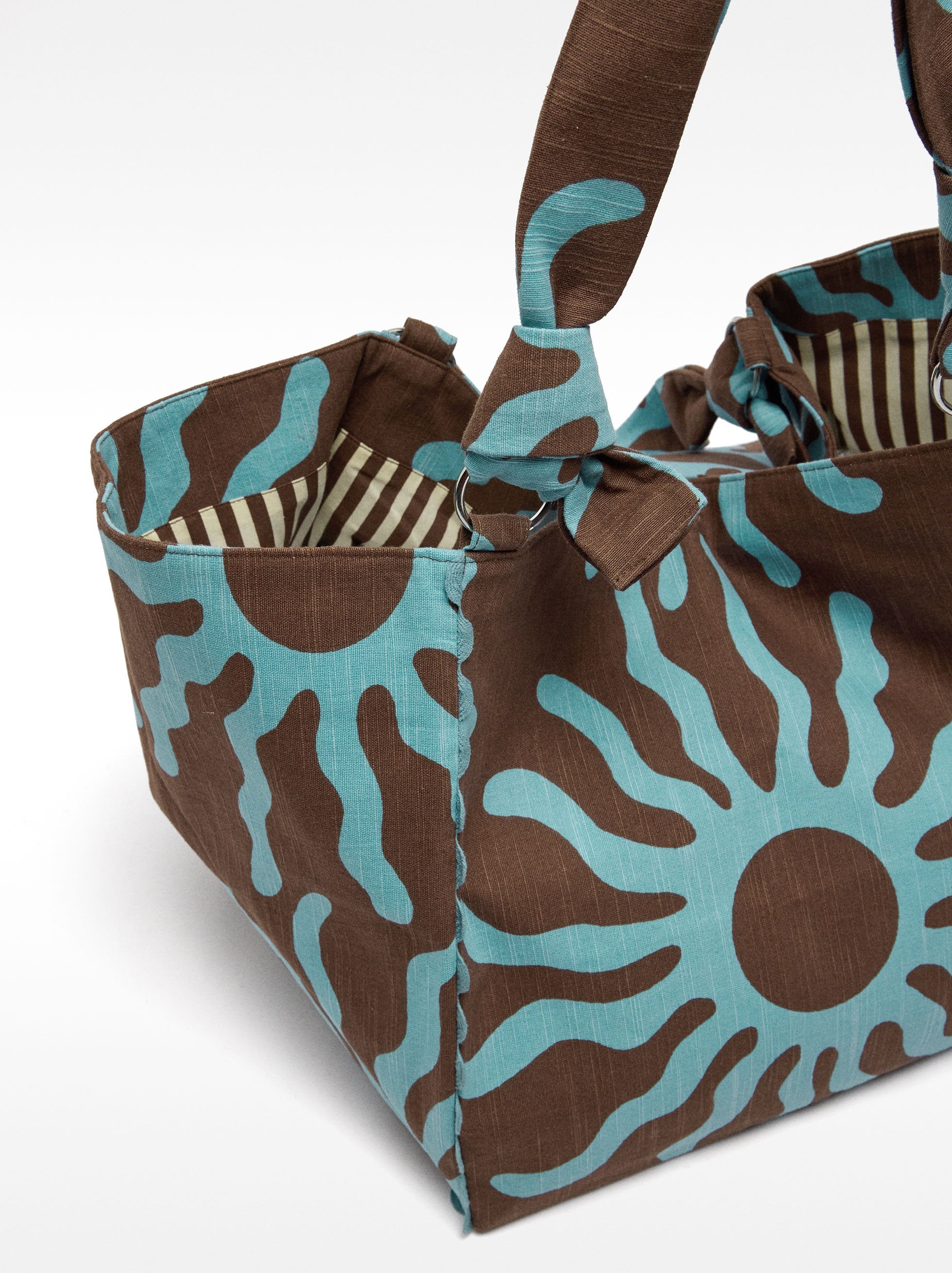 Bolso Shopper Estampado 100% Algodón