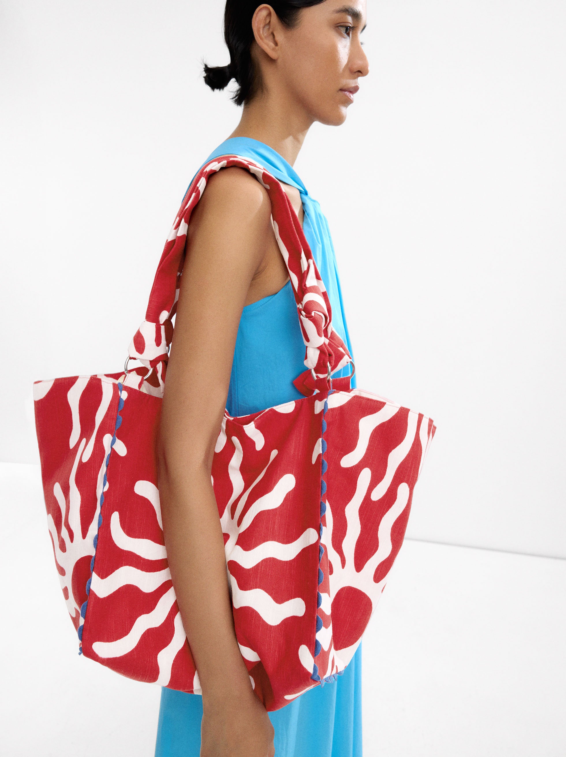 Bolso Shopper Estampado 100% Algodón