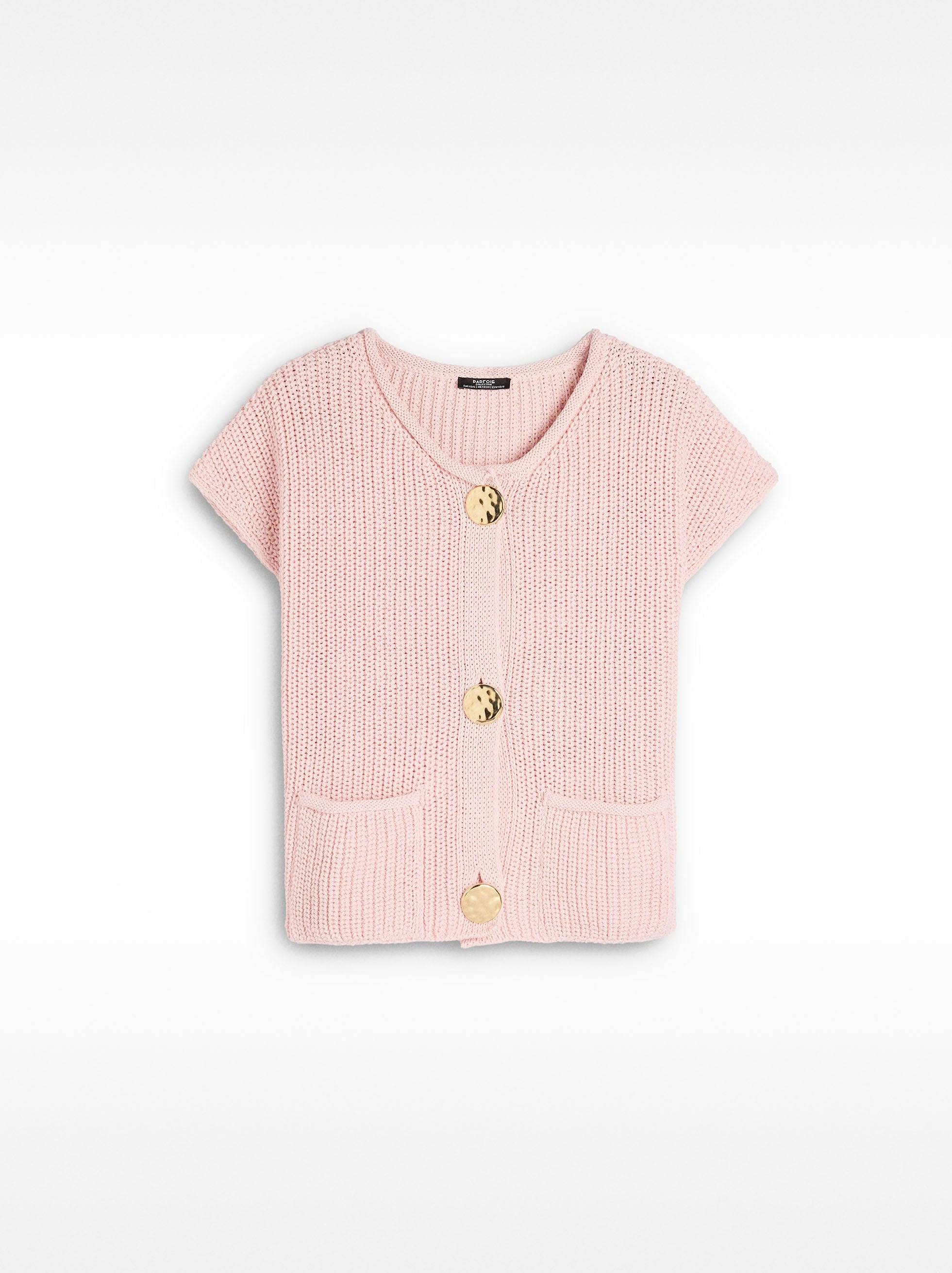 Chaleco De Punto Con Bolsillos