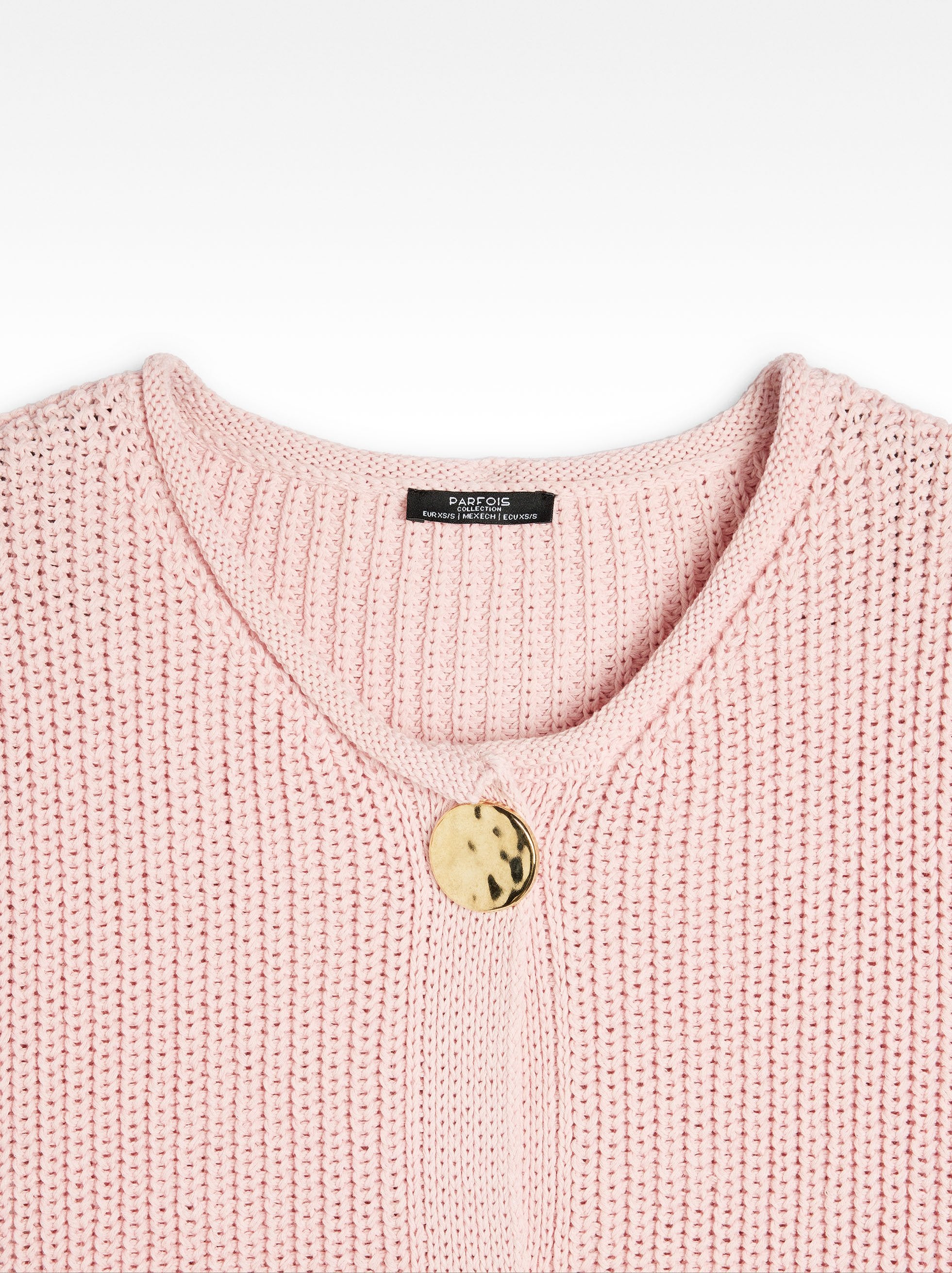 Chaleco De Punto Con Bolsillos