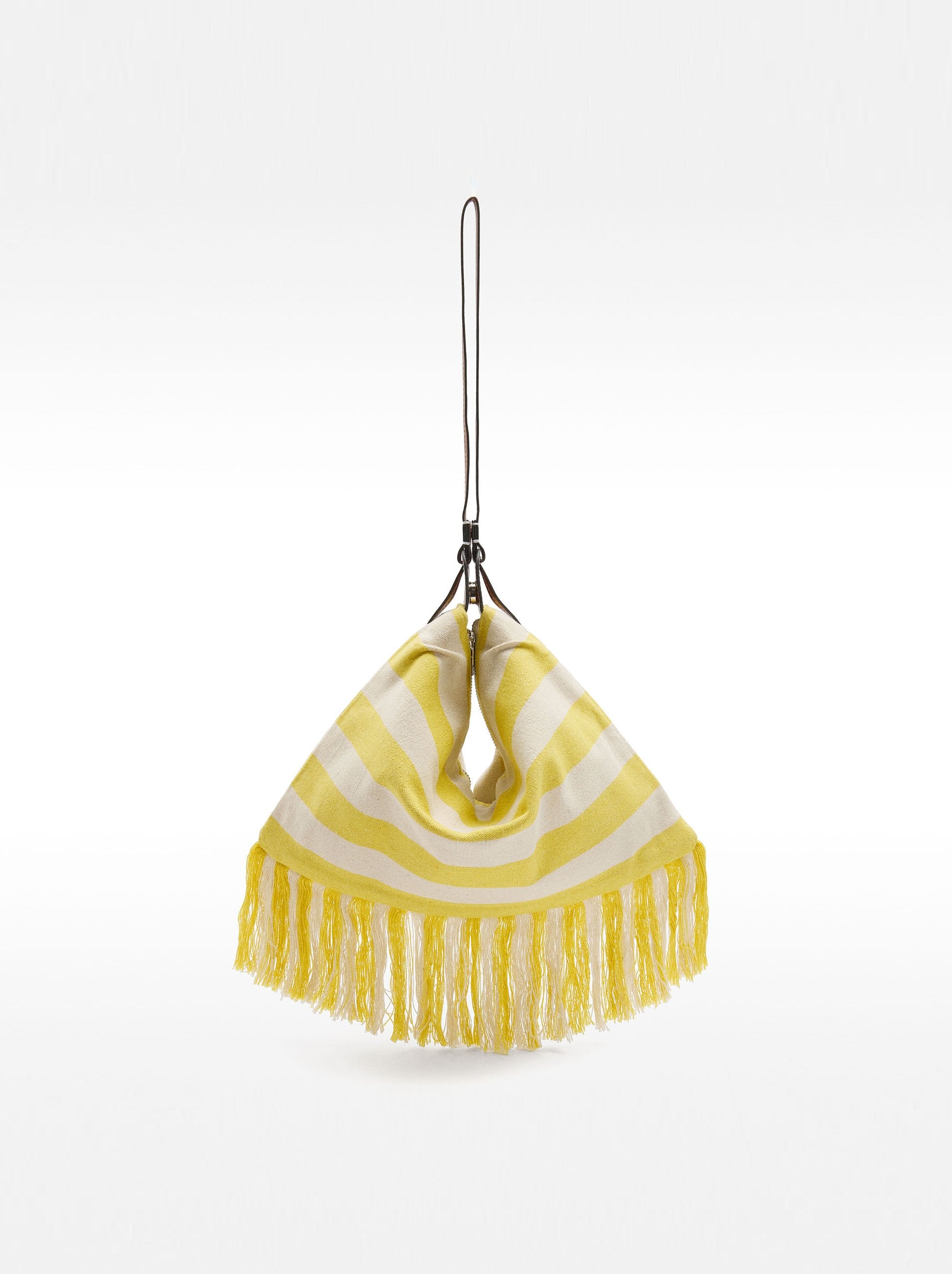 Bolso De Hombro De Algodón A Rayas