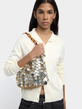 Bolso De Hombro Con Conchas Y Lentejuelas